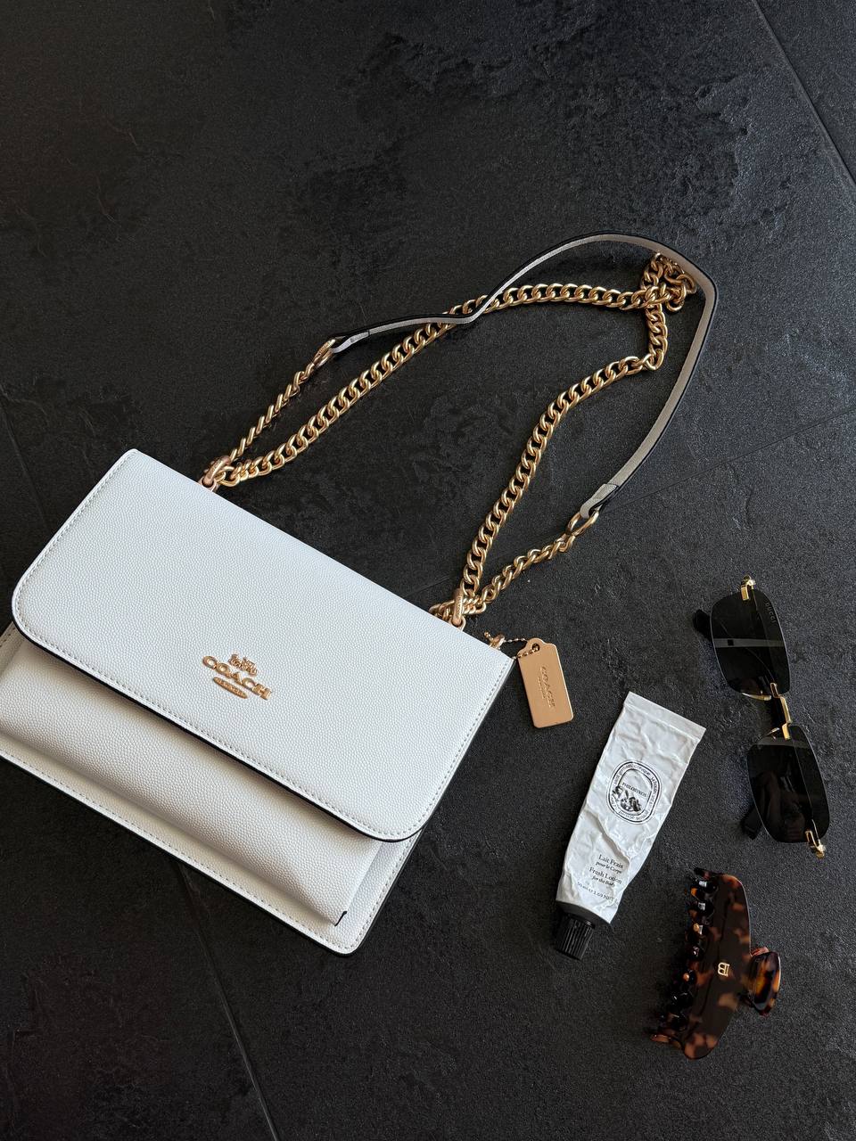 Coach Mini Klare Crossbody in Signature Canvas White/Gold - 5