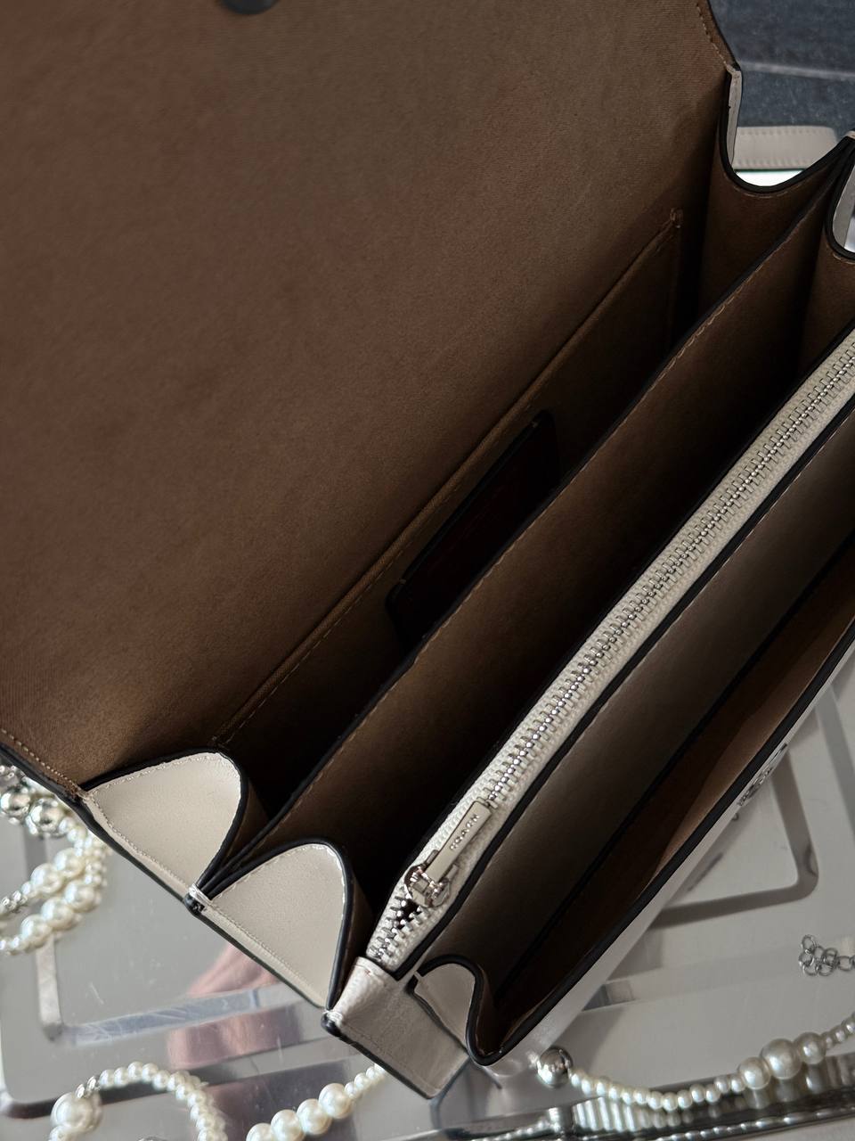 Coach Mini Klare Crossbody in Signature Canvas White/Silver - 12