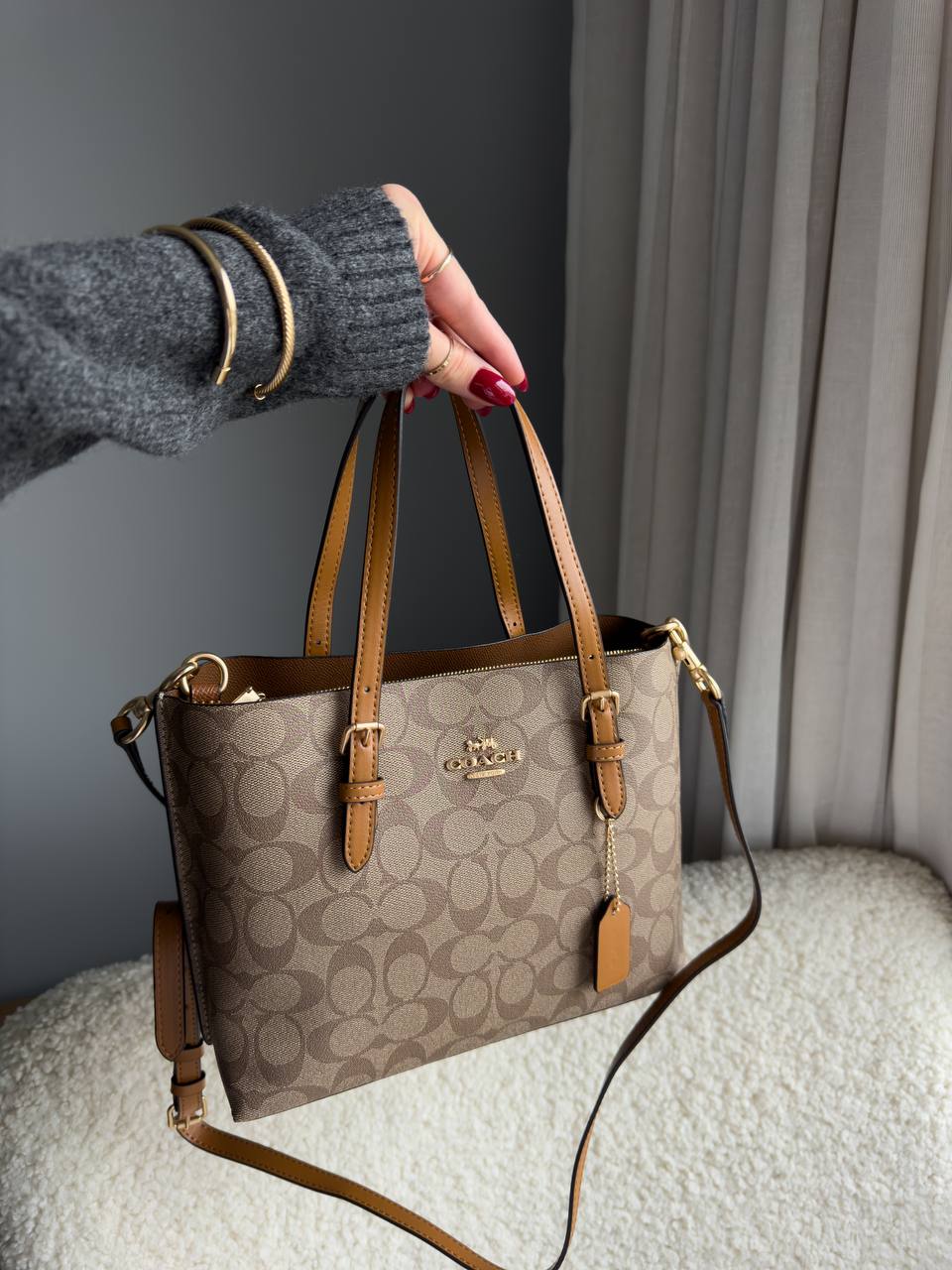 Coach Mini Lily Carryall in Signature Canvas - 13