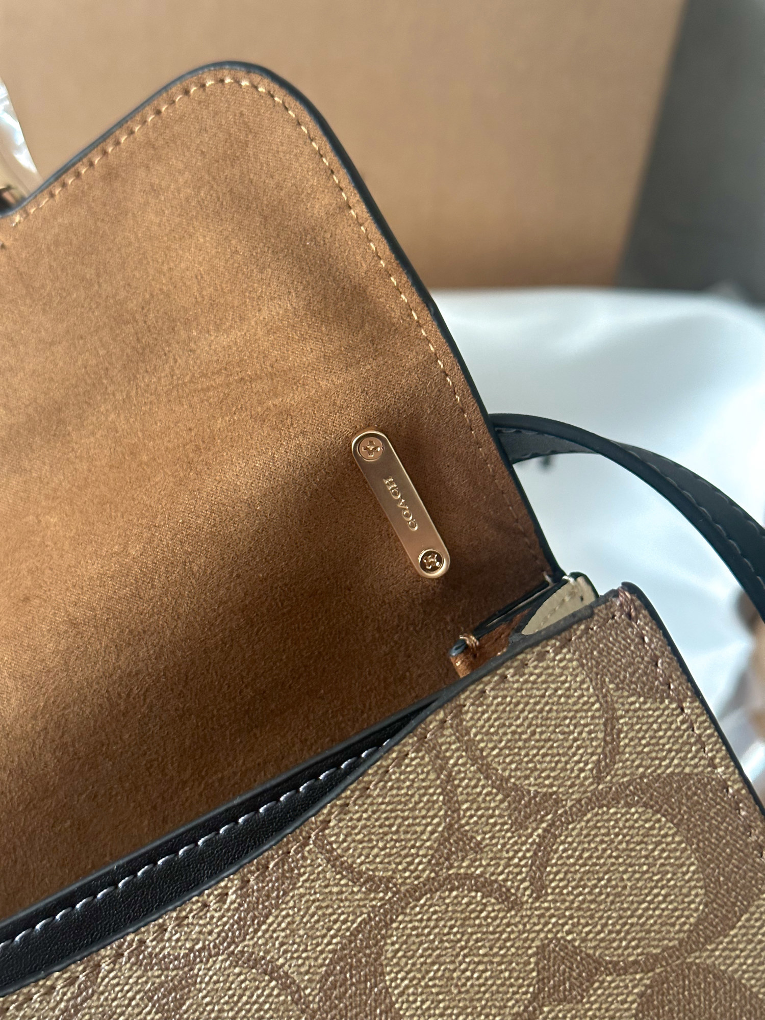 Coach Mini Morgan Square Crossbody Bag Brown/Black - 9