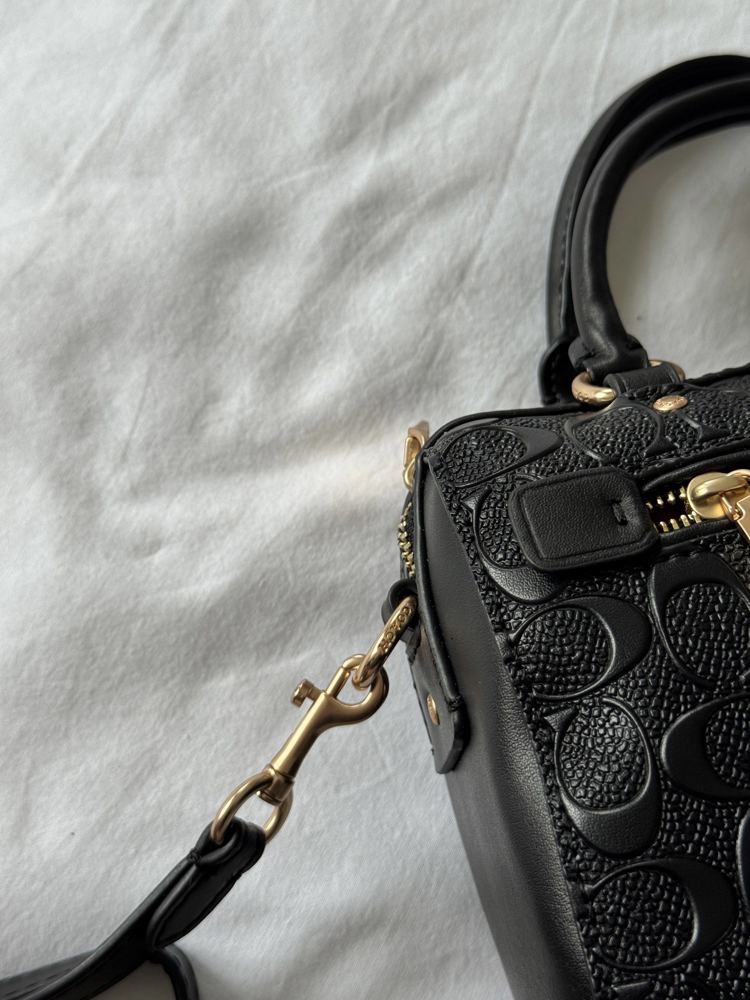 Coach Mini Rowan Crossbody in Signature Black Leather - 5