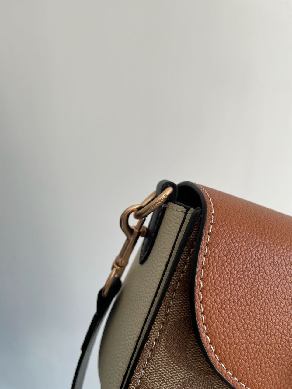 Coach Morgan Saddle Bag In Colorblock Signature Canvas - 18