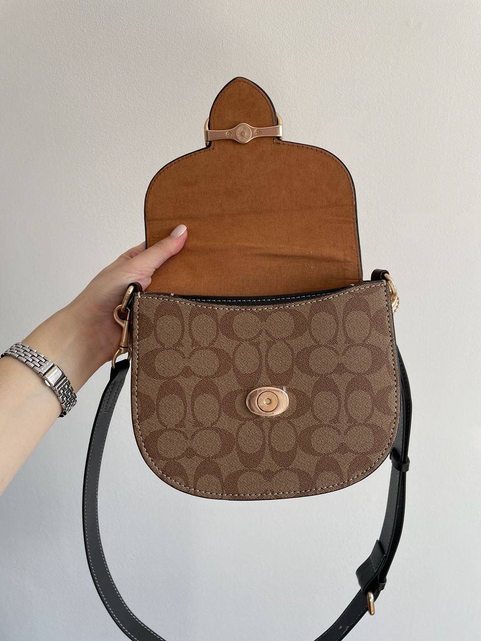 Coach Morgan Saddle Bag In Colorblock Signature Canvas - 24