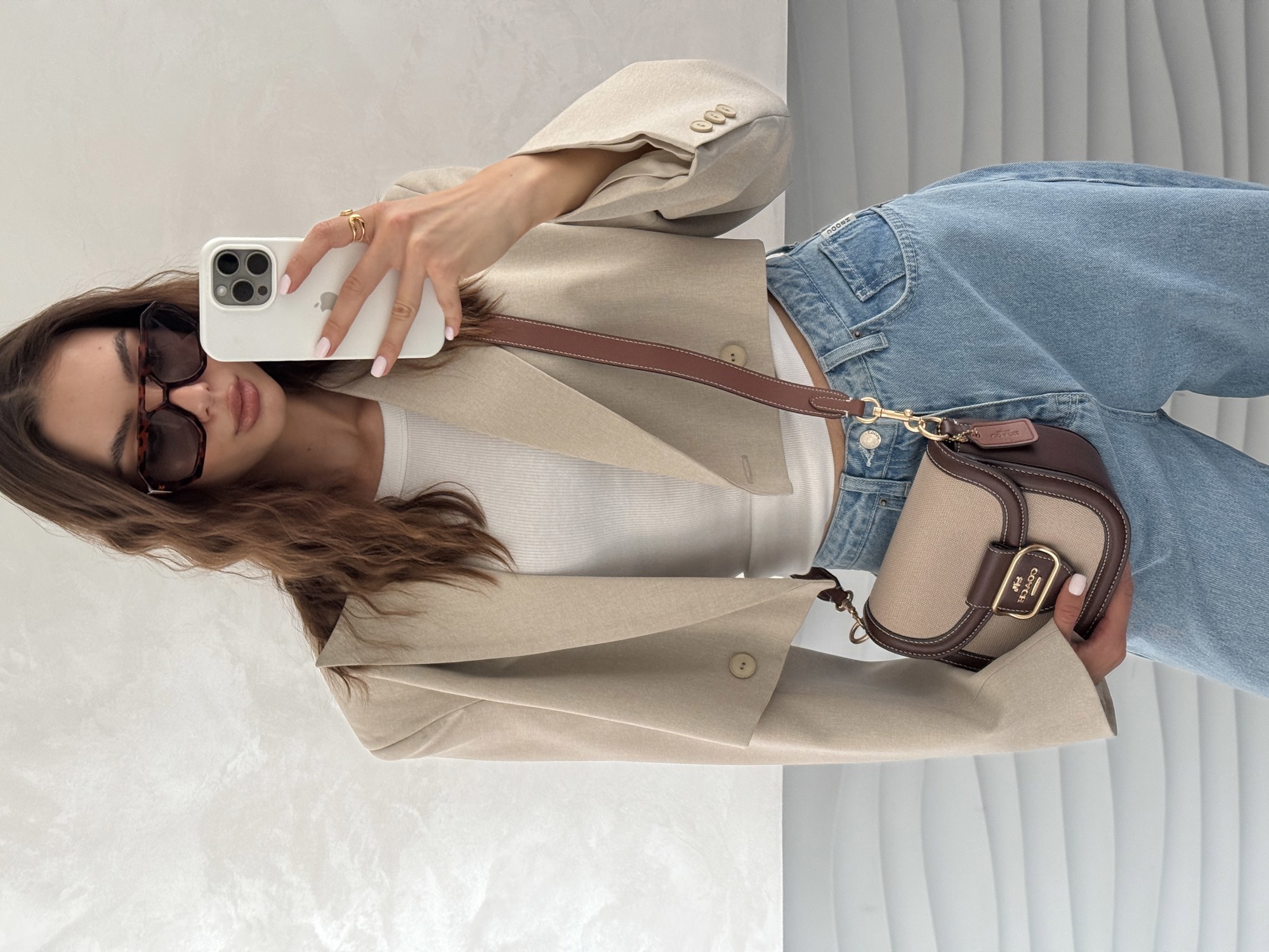 Coach Morgan Saddle Bag In Textile/Leather [крафтова коробка](інш - 3