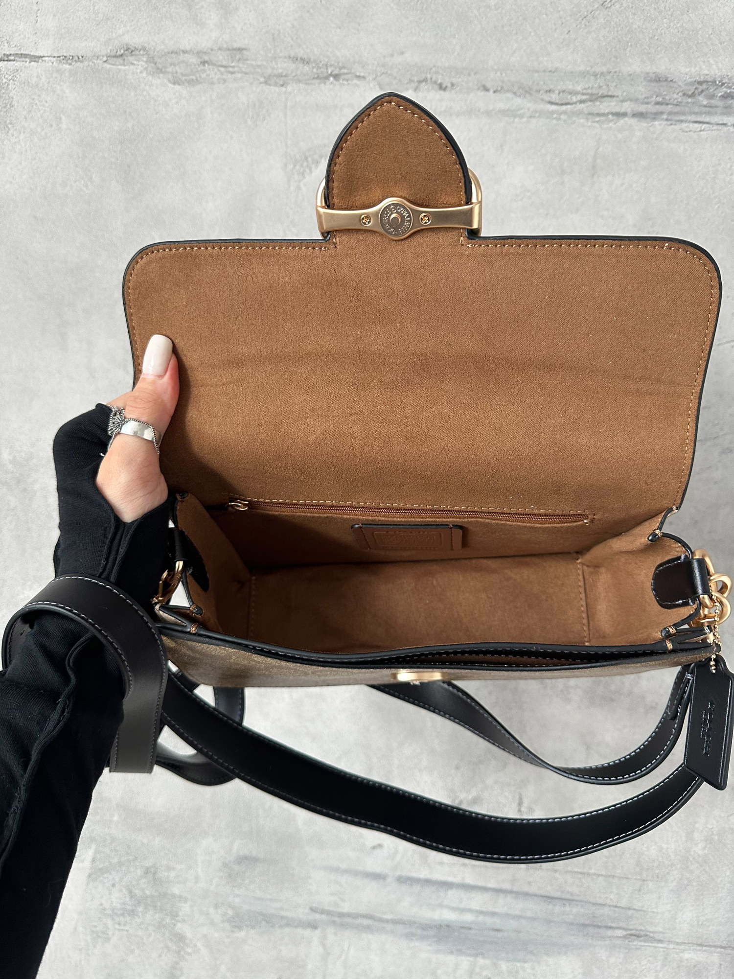 Coach Morgan Shoulder Bag Brown/Black - 9