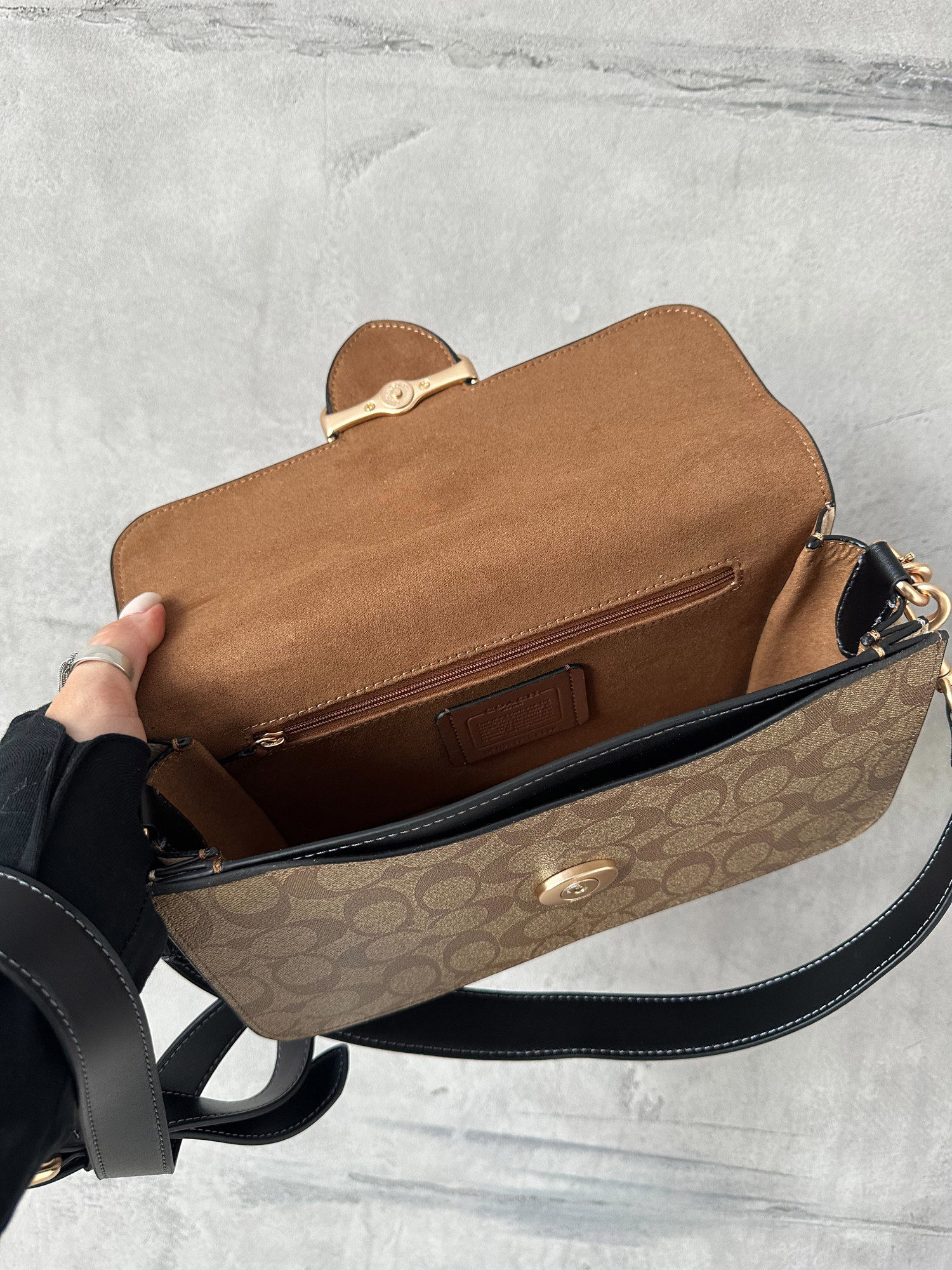 Coach Morgan Shoulder Bag Brown/Black - 7