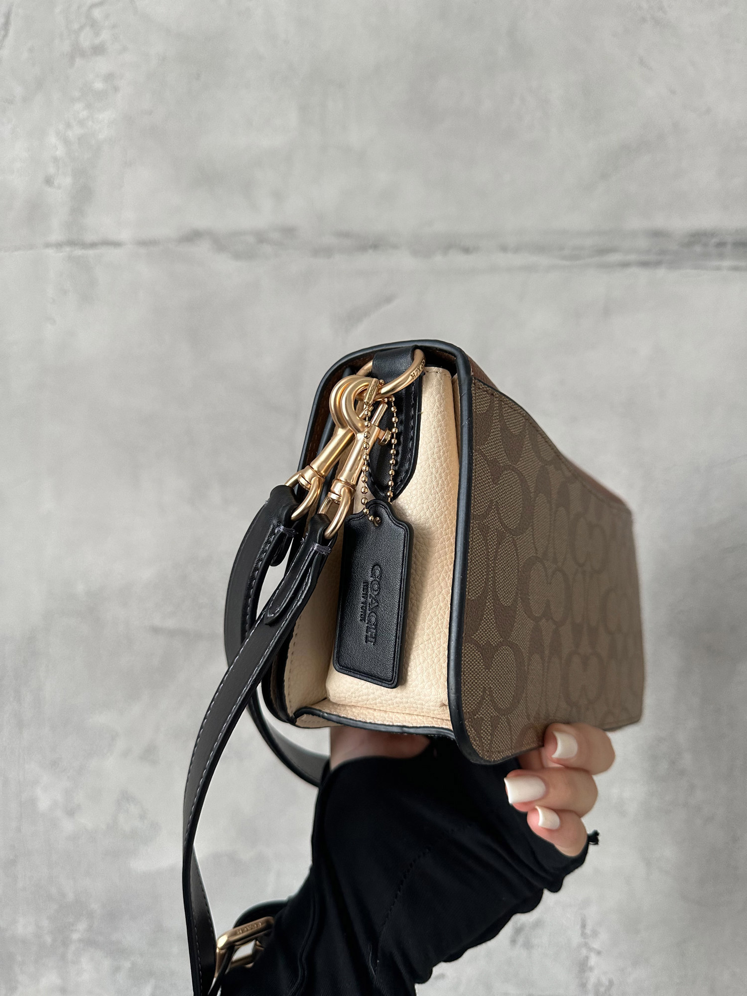 Coach Morgan Shoulder Bag Brown/Black - 5