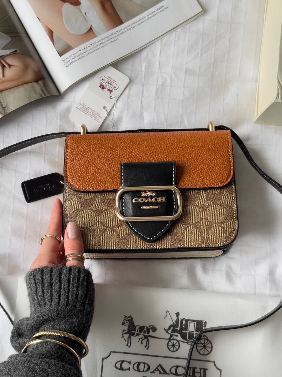 Coach Morgan Shoulder Bag In Colorblock Signature Canvas - 3