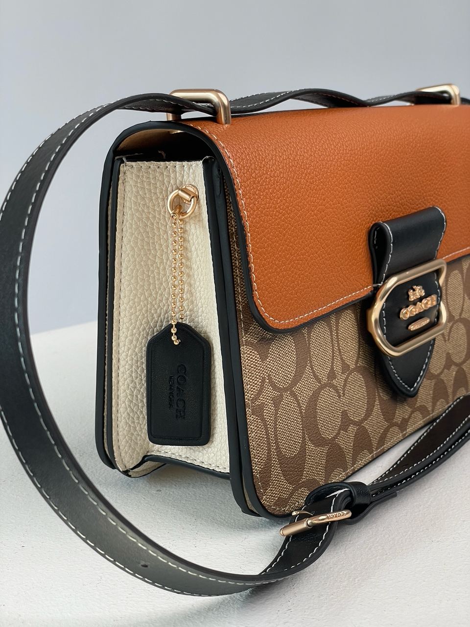 Coach Morgan Shoulder Bag In Colorblock Signature Canvas - 14