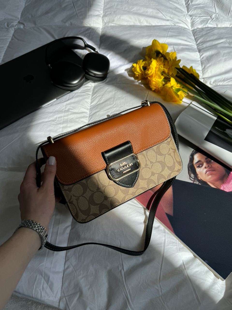 Coach Morgan Shoulder Bag In Colorblock Signature Canvas - 9