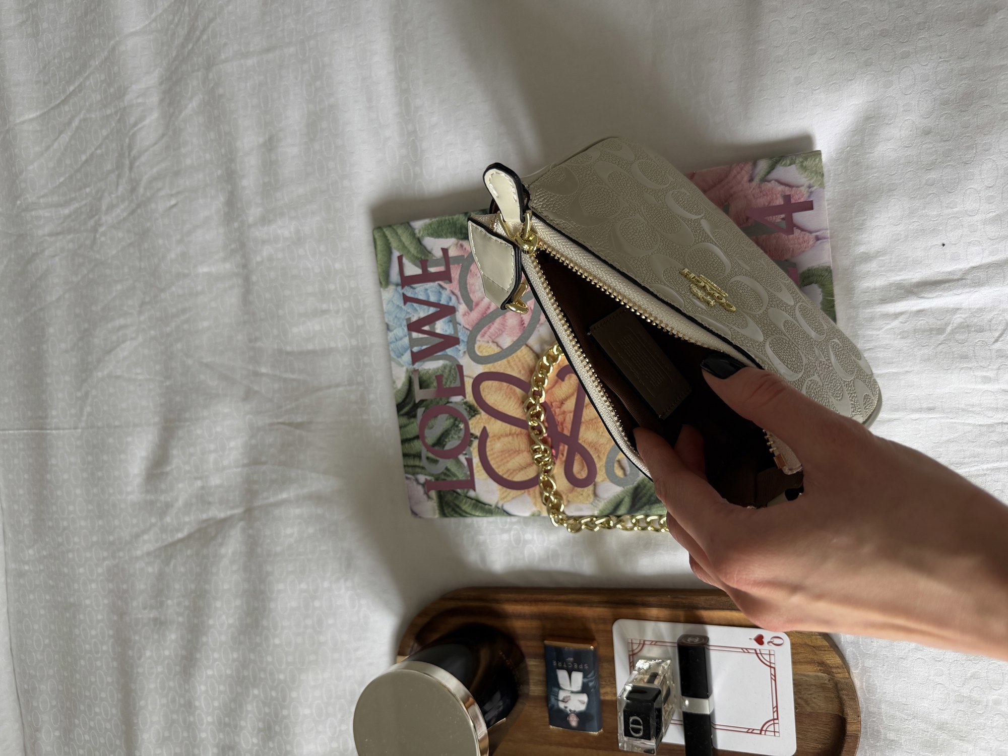 Coach Nolita 19 Signature Patent Cream Leather - 11