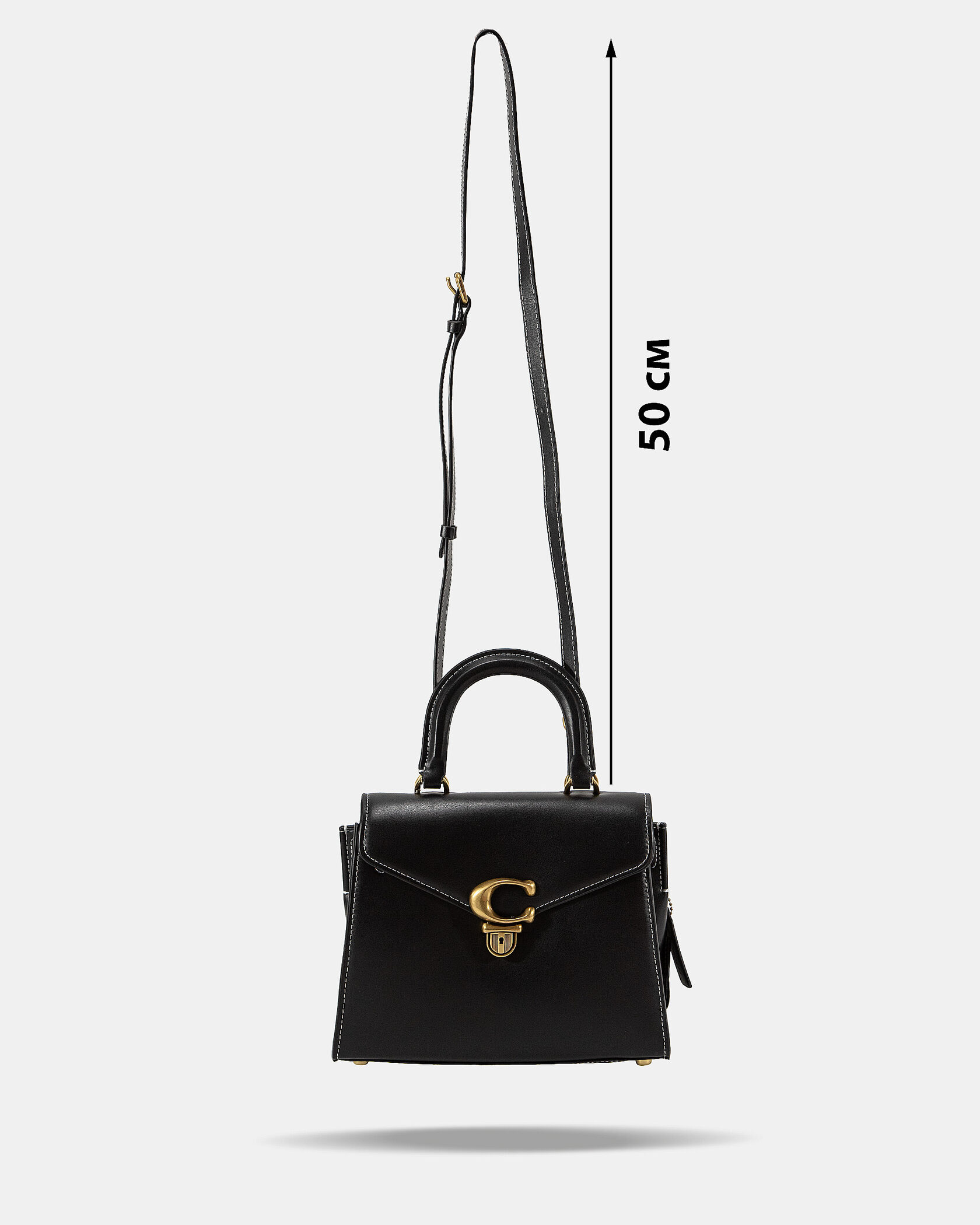 Coach Parker Small Top Handle Bag in Black - 4