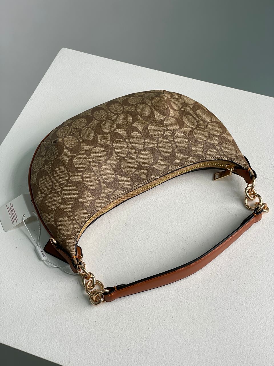 Coach Payton Hobo In Signature Canvas in Beige - 8