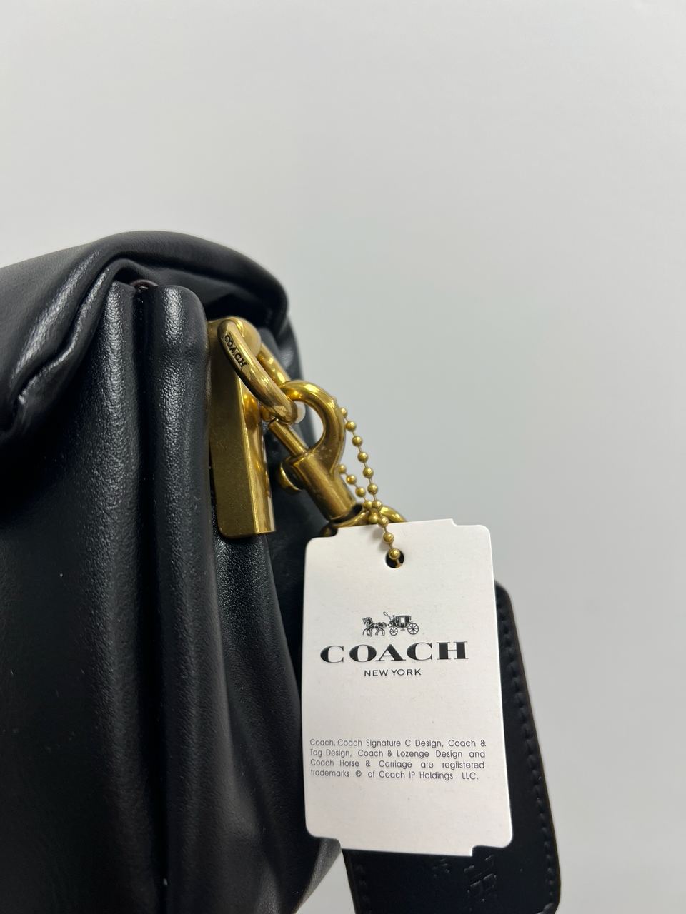 Coach Pillow Tabby 26 Leather Shoulder Bag Black - 16