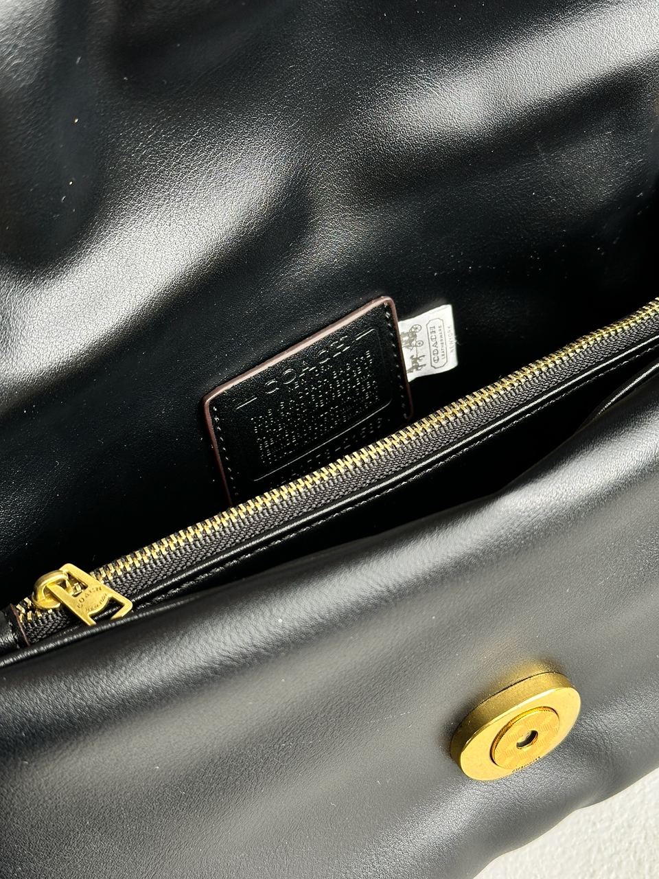 Coach Pillow Tabby 26 Leather Shoulder Bag Black - 18