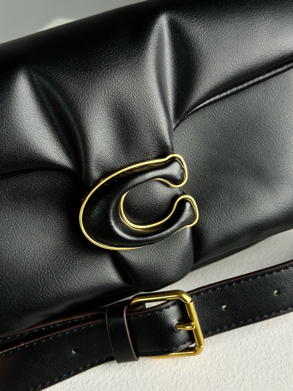 Coach Pillow Tabby 26 Leather Shoulder Bag Black - 9