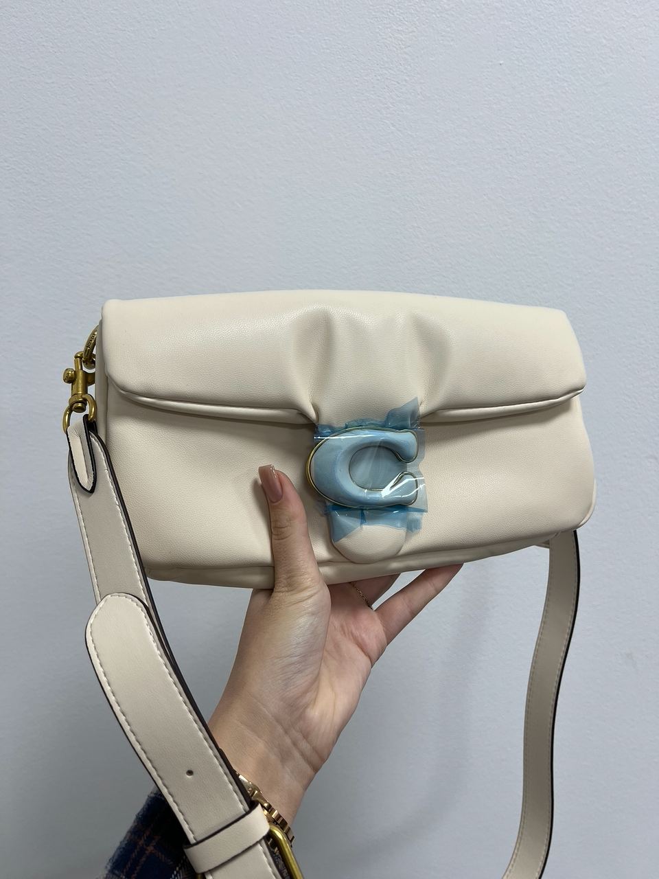 Coach Pillow Tabby 26 Leather Shoulder Bag Cream - 11