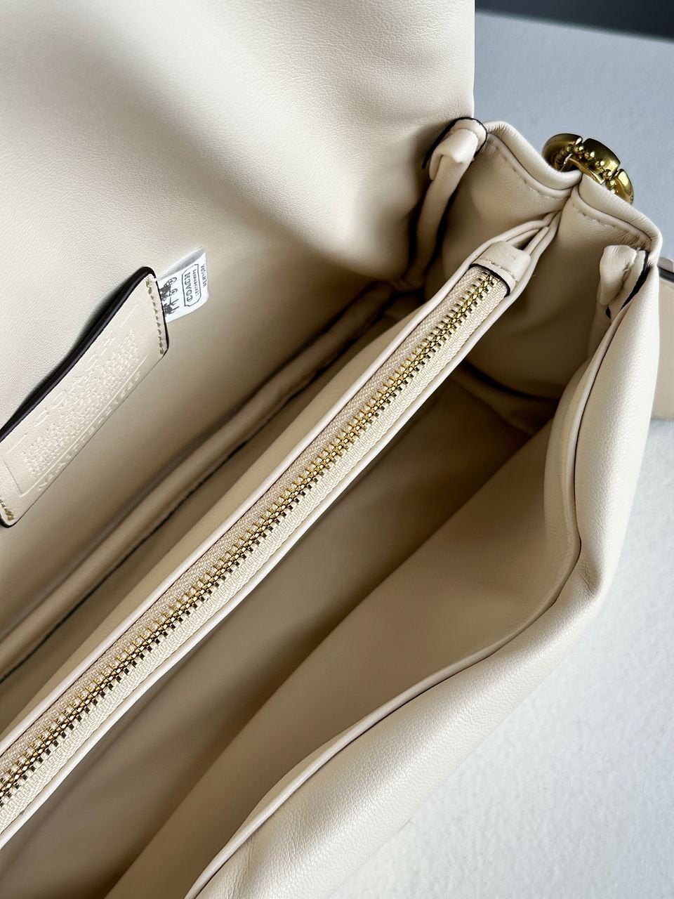 Coach Pillow Tabby 26 Leather Shoulder Bag Cream - 23