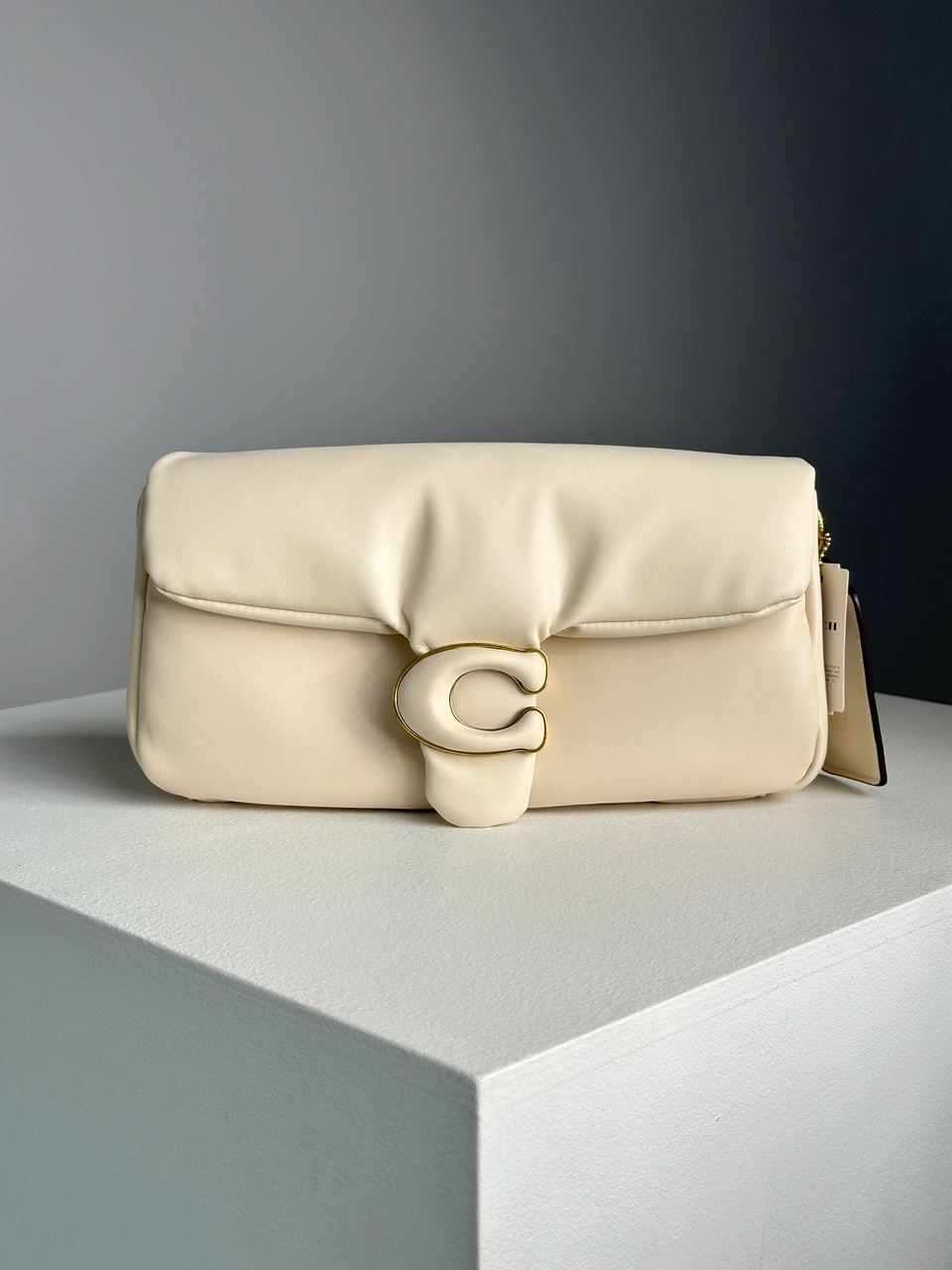 Coach Pillow Tabby 26 Leather Shoulder Bag Cream - 4