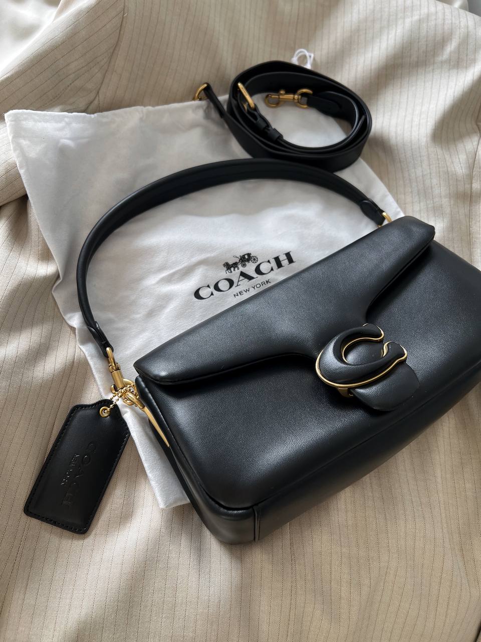 Coach Pillow Tabby Shoulder Bag Black - 5