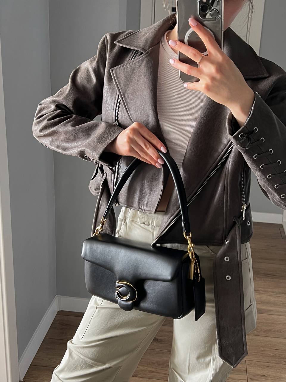 Coach Pillow Tabby Shoulder Bag Black - 7