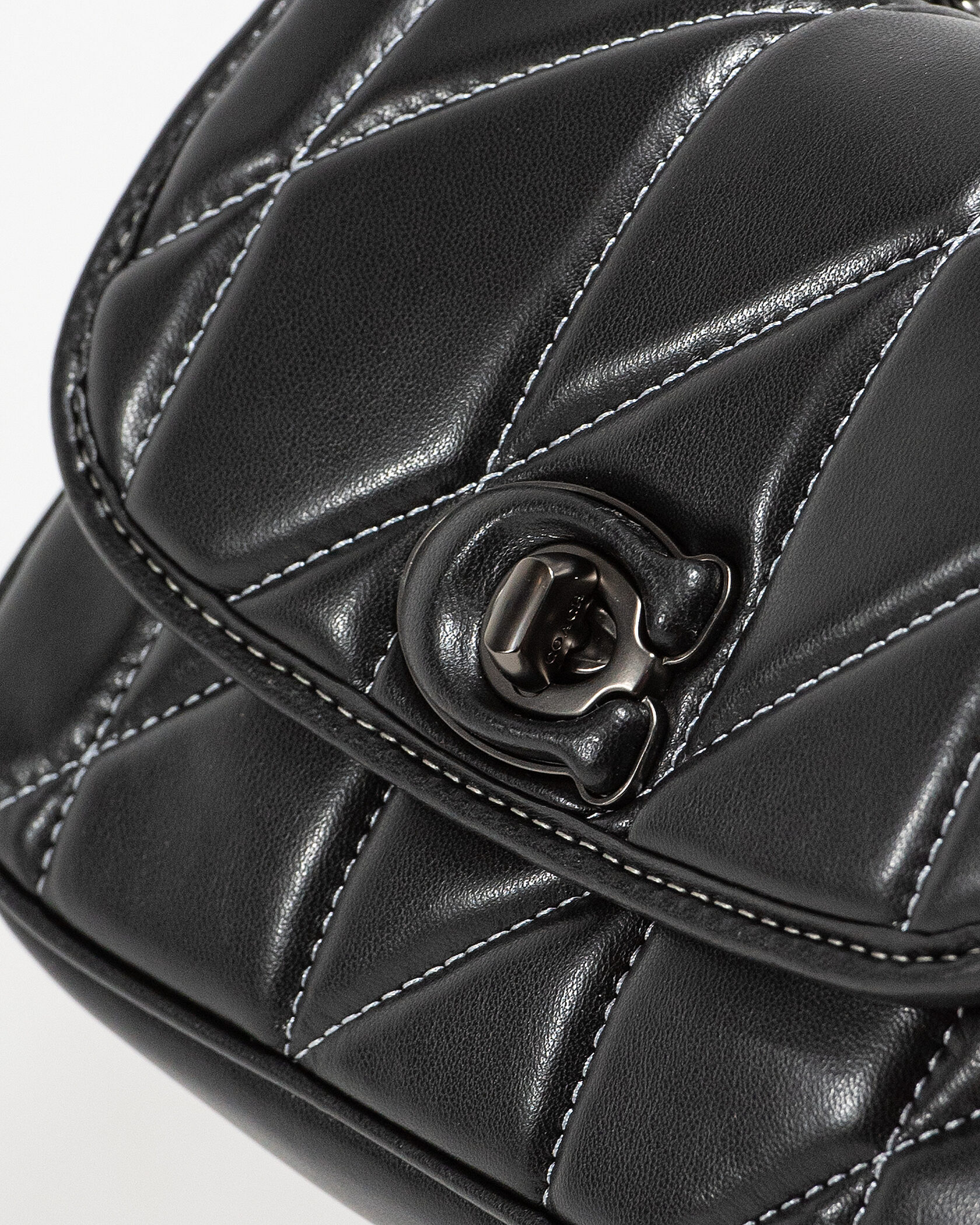 Coach Quilted Pillow Madison Shoulder Bag Black - 6