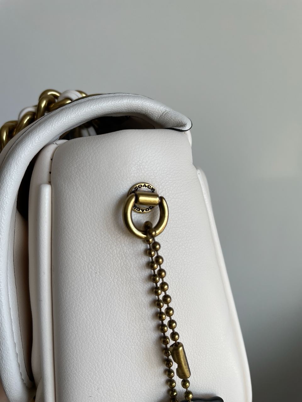 Coach Quilted Pillow Madison Shoulder Bag White - 20