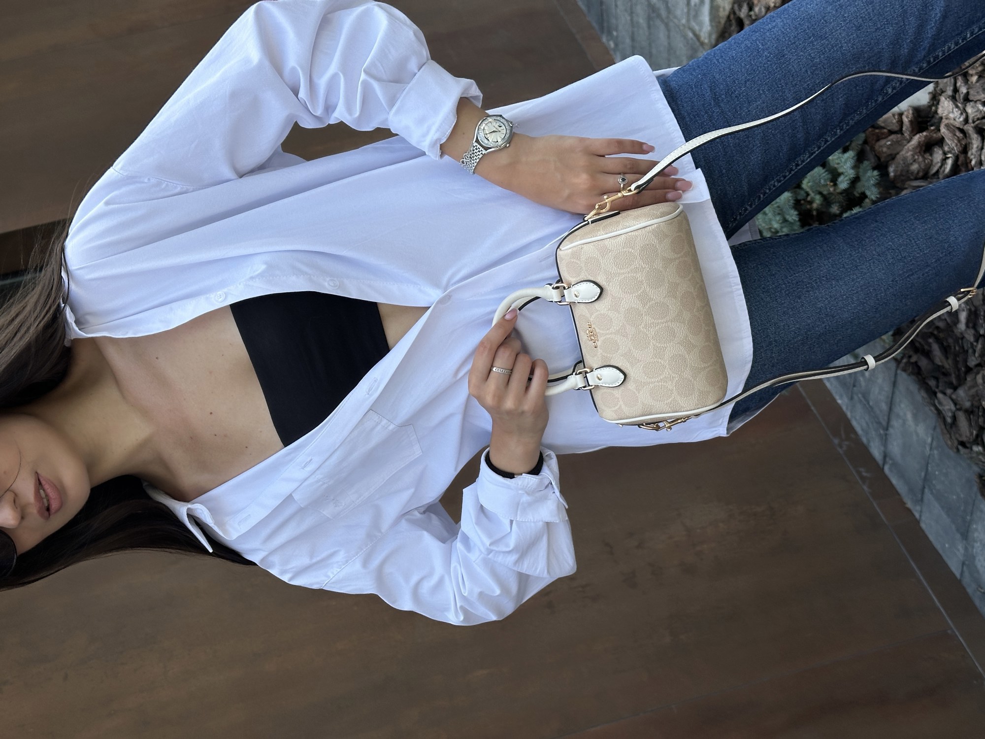Coach Rowan Beige Satchel In Signature Canvas - 10
