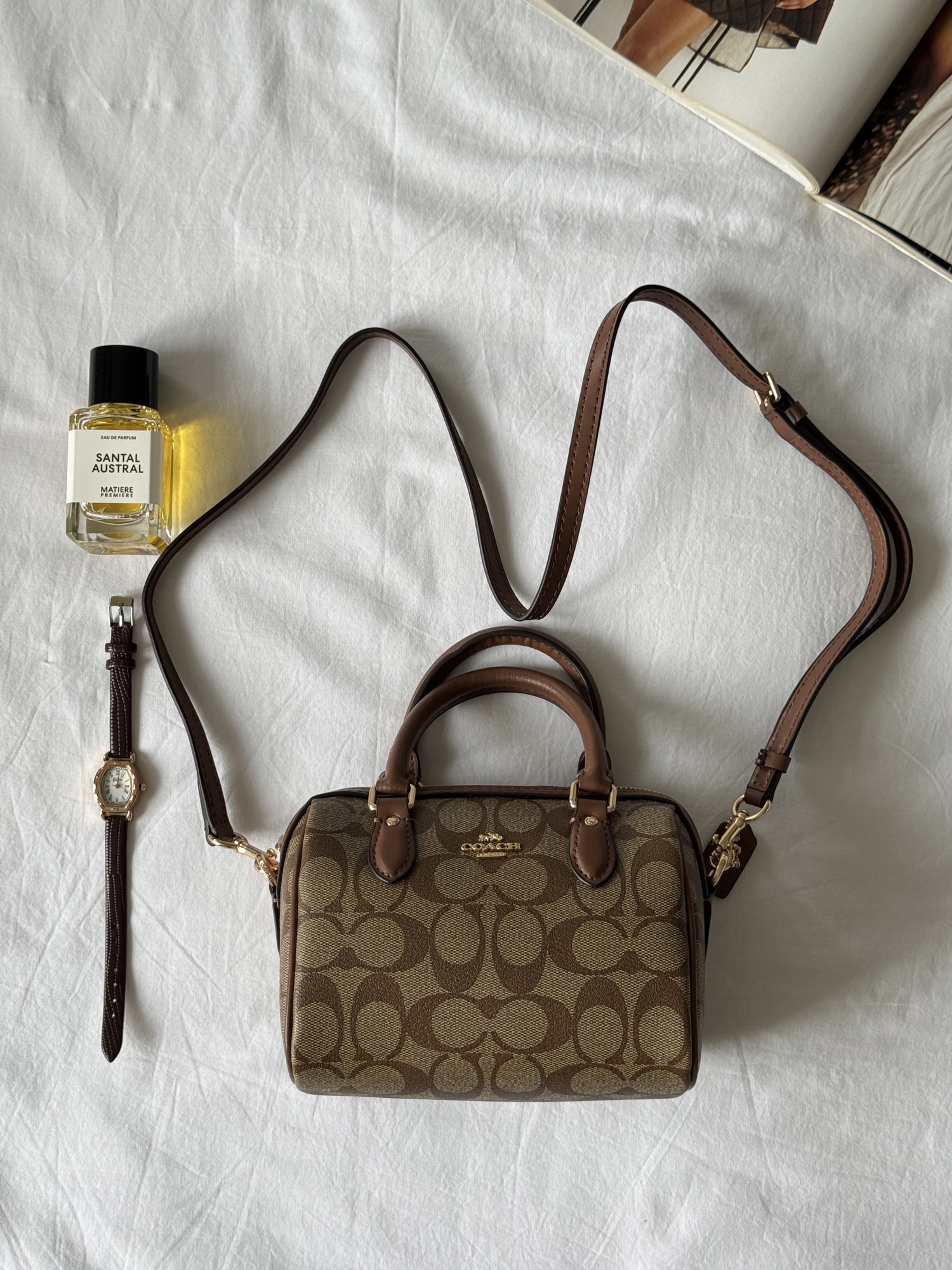 Coach Rowan Ginger Satchel In Signature Canvas(коробка крафт/ориг - 13