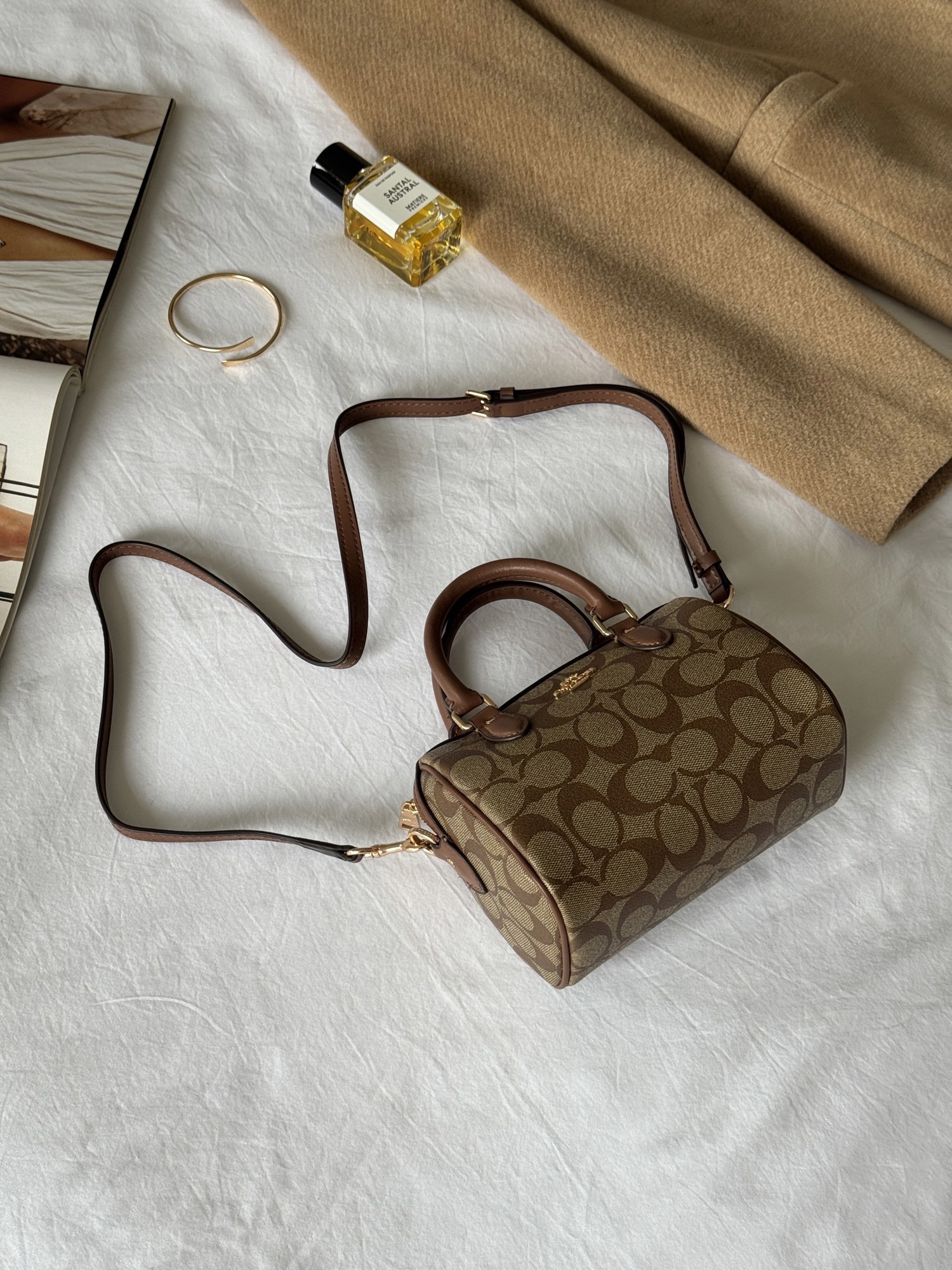 Coach Rowan Ginger Satchel In Signature Canvas(коробка крафт/ориг - 11