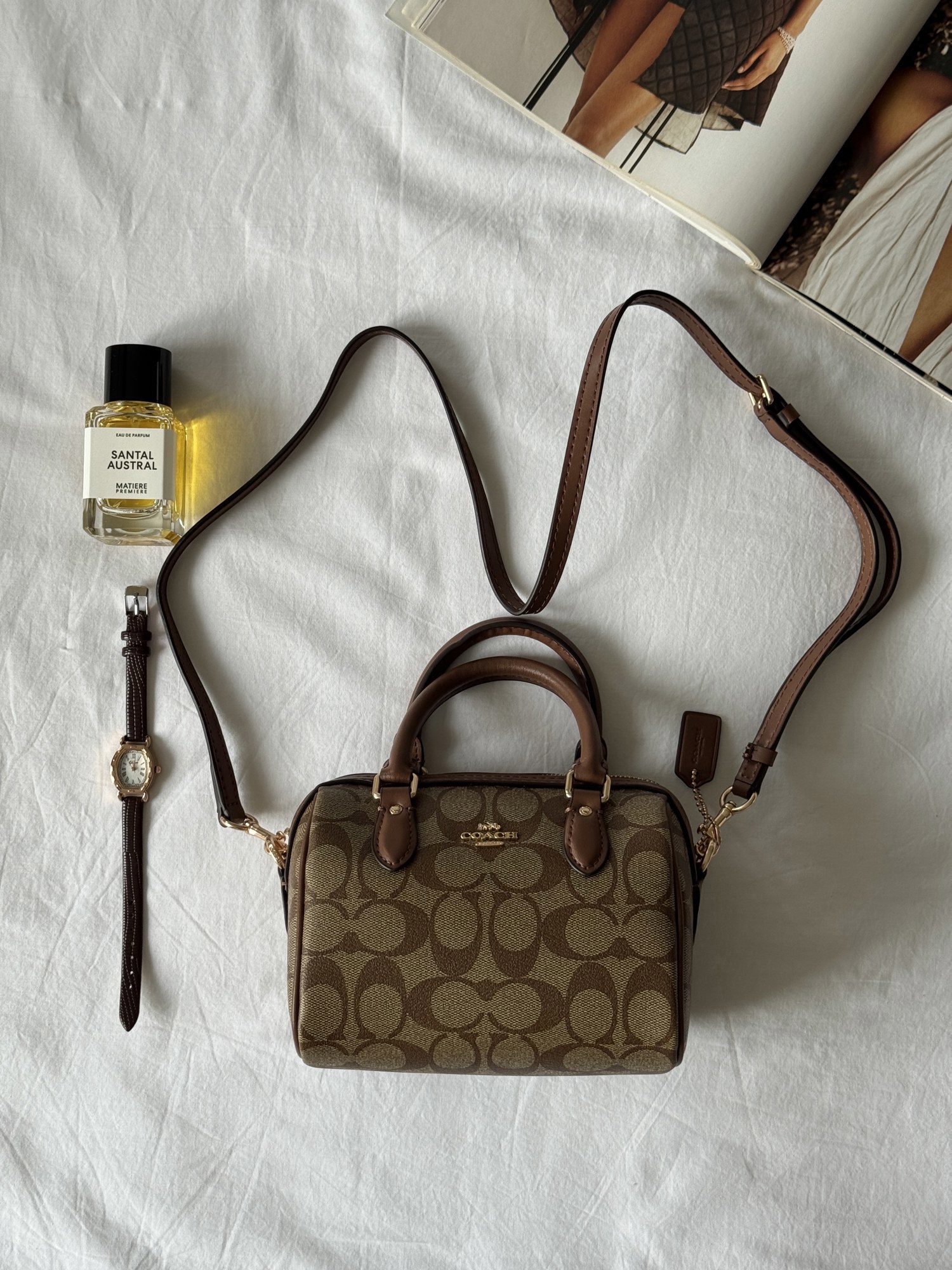 Coach Rowan Ginger Satchel In Signature Canvas(коробка крафт/ориг - 15