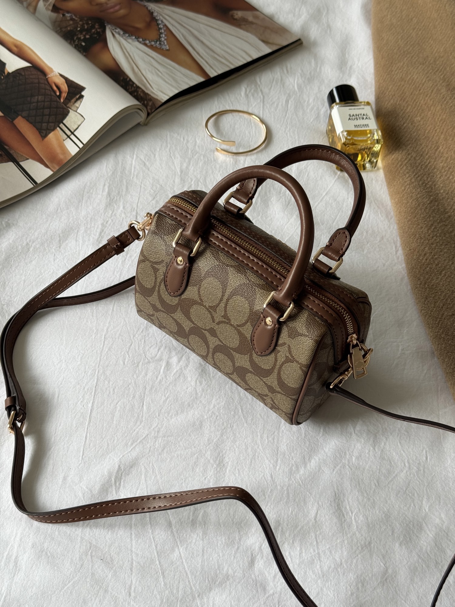 Coach Rowan Ginger Satchel In Signature Canvas(коробка крафт/ориг - 14