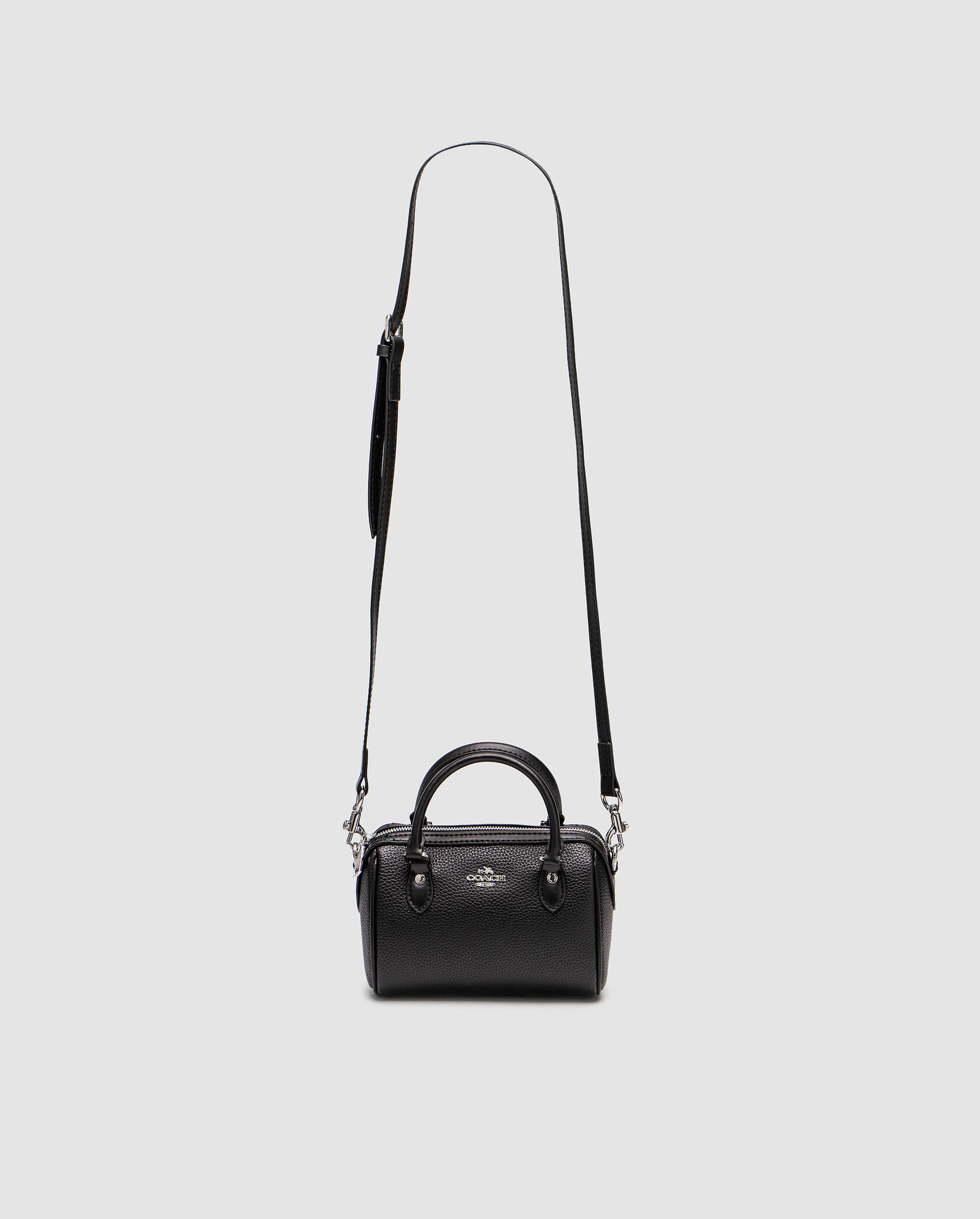 Coach Rowan Satchel In Black/Silver - 3