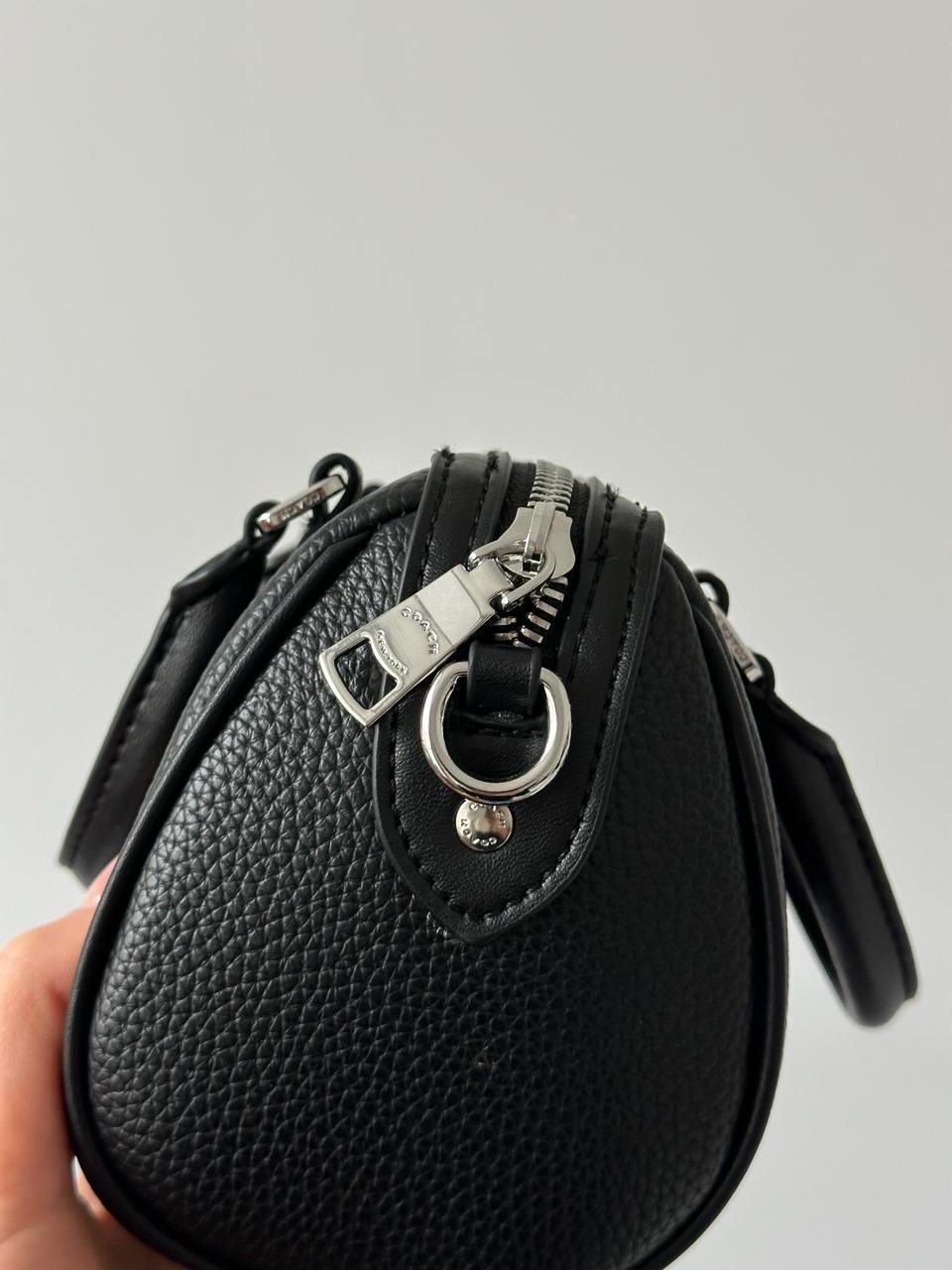 Coach Rowan Satchel In Black/Silver - 9