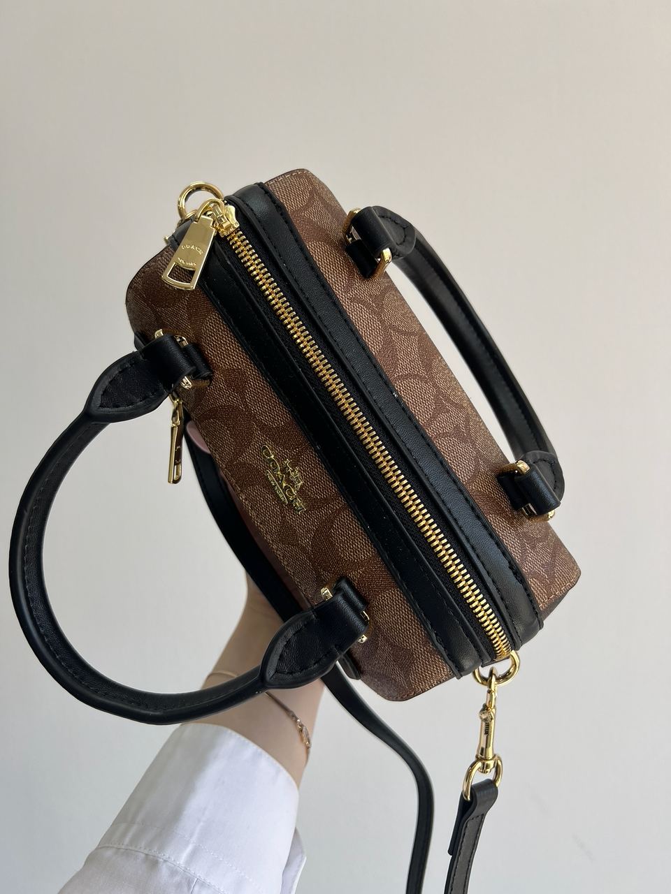 Coach Rowan Satchel In Signature Canvas - 8