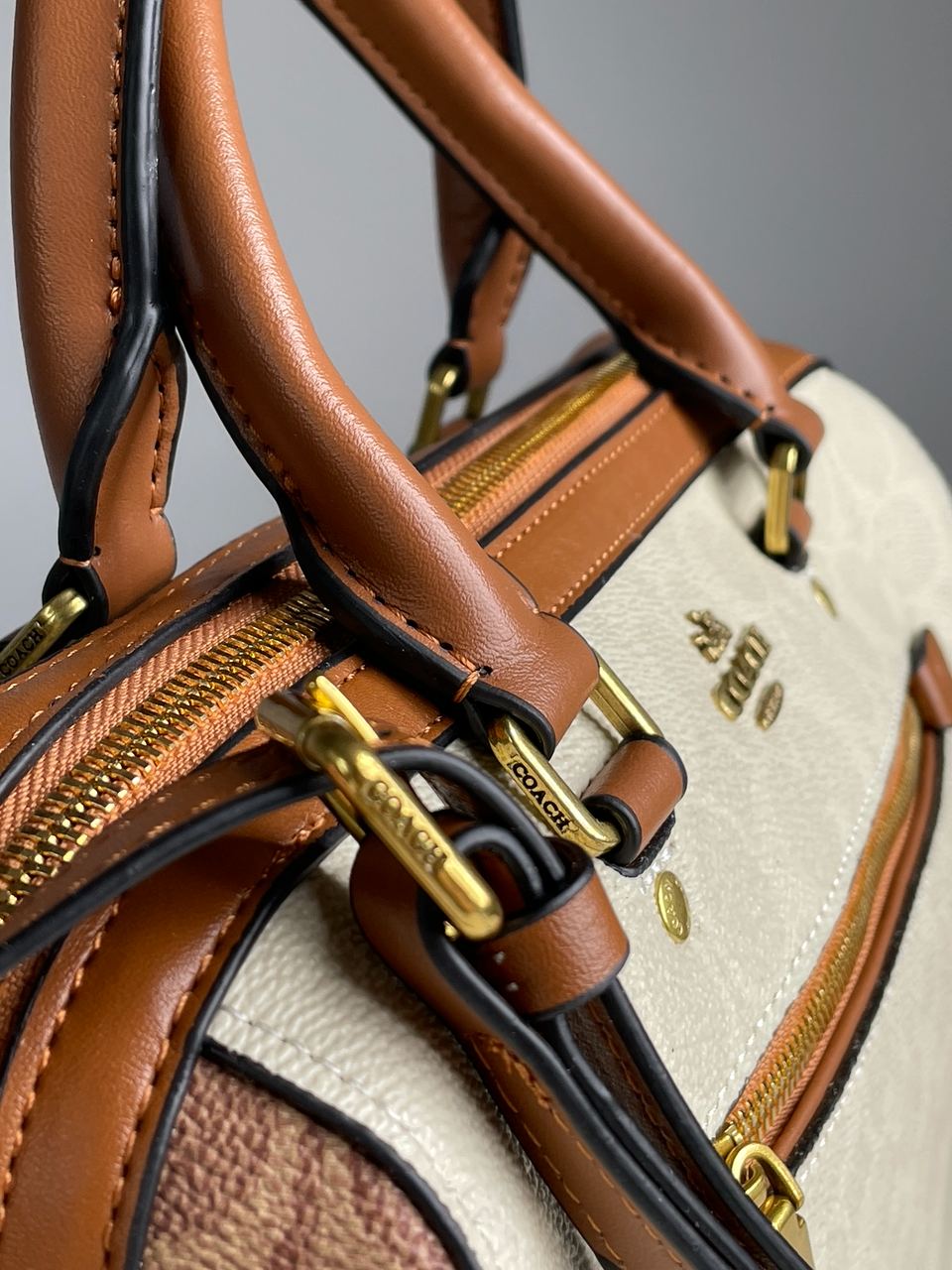 Coach Rowan Satchel In Signature Canvas - 12