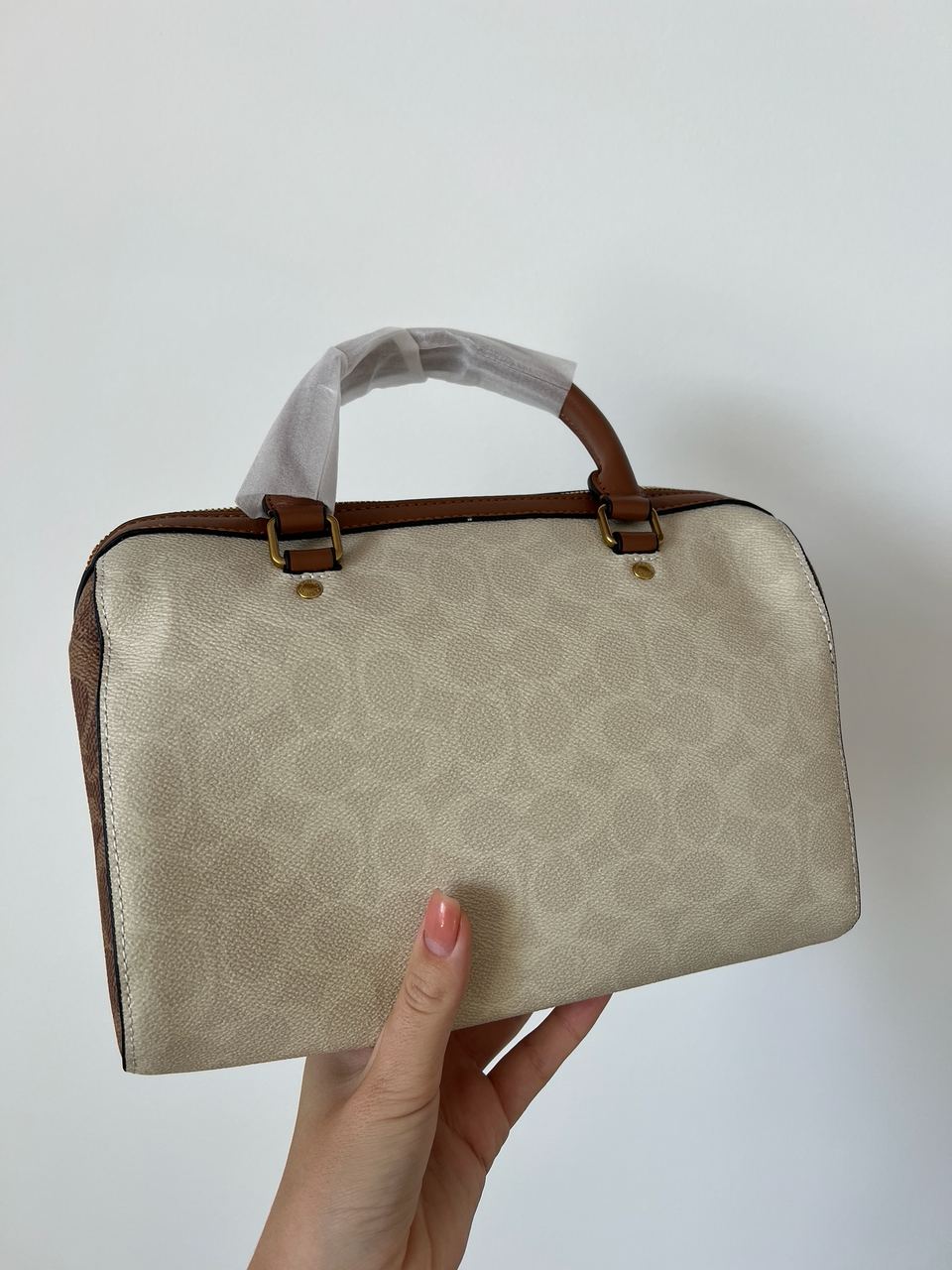 Coach Rowan Satchel In Signature Canvas - 14