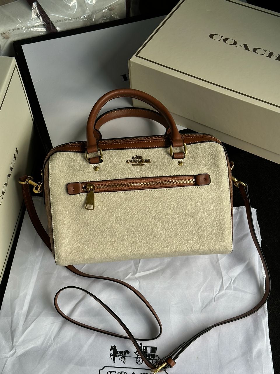 Coach Rowan Satchel In Signature Canvas - 2