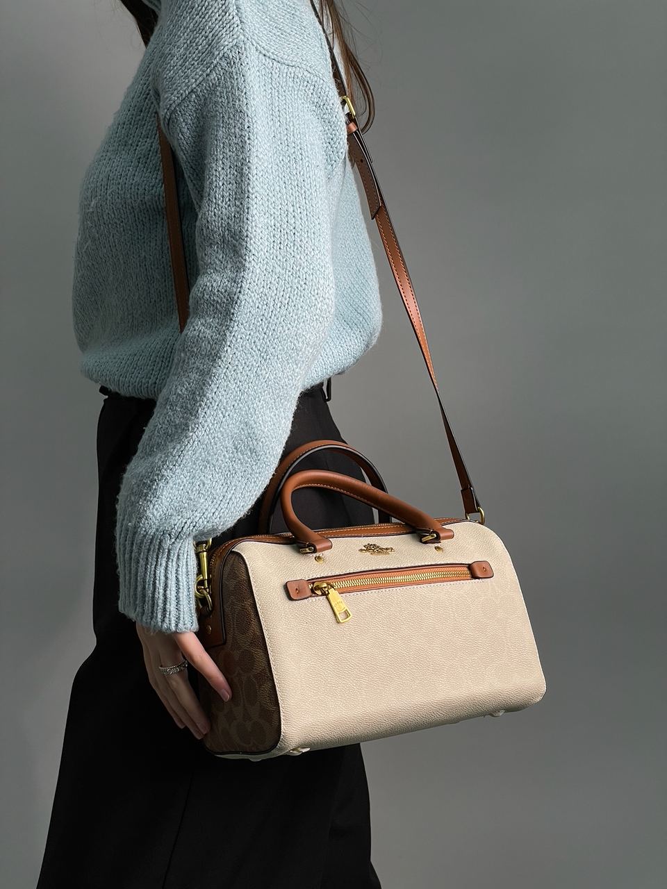 Coach Rowan Satchel In Signature Canvas - 6