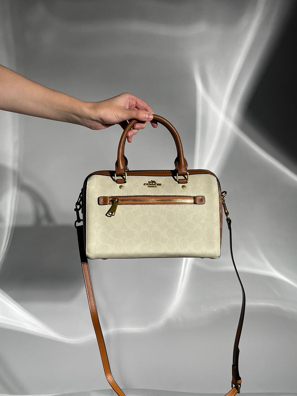 Coach Rowan Satchel In Signature Canvas - 8