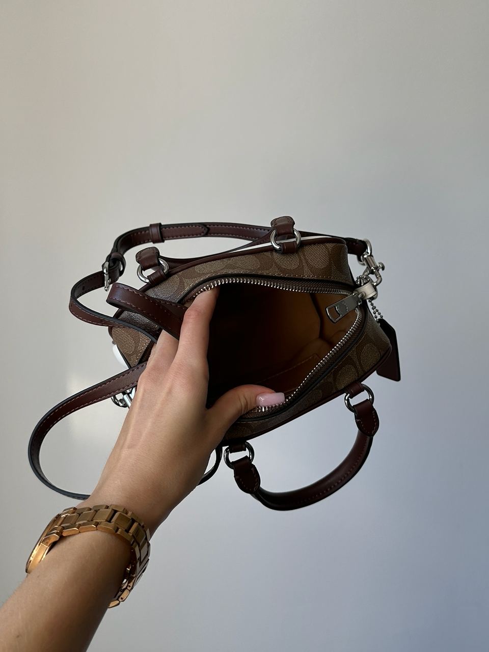 Coach Satchel Crossbody In Signature Colorblock - 9