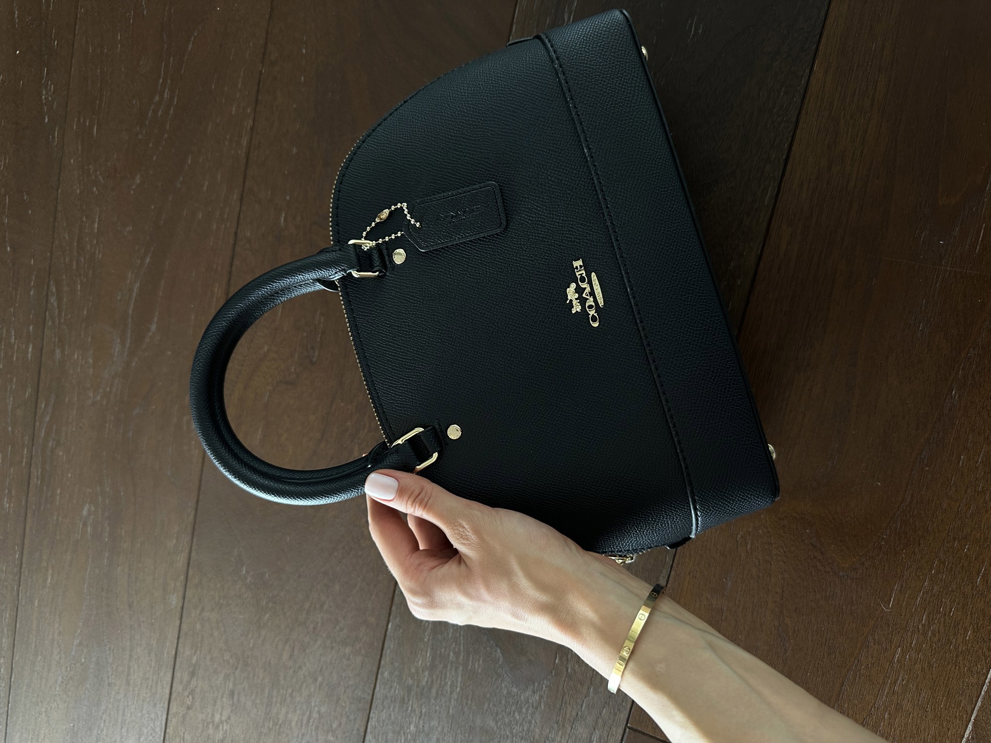 Coach Sierra Satchel Black [крафтова коробка] - 6