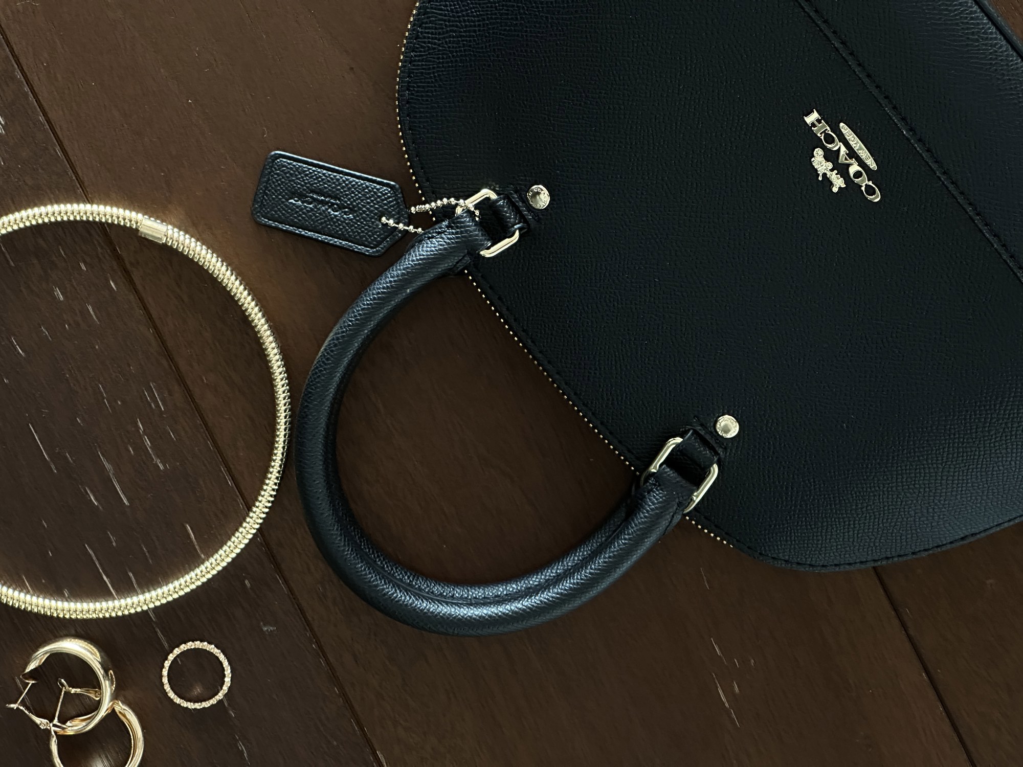 Coach Sierra Satchel Black [крафтова коробка] - 7