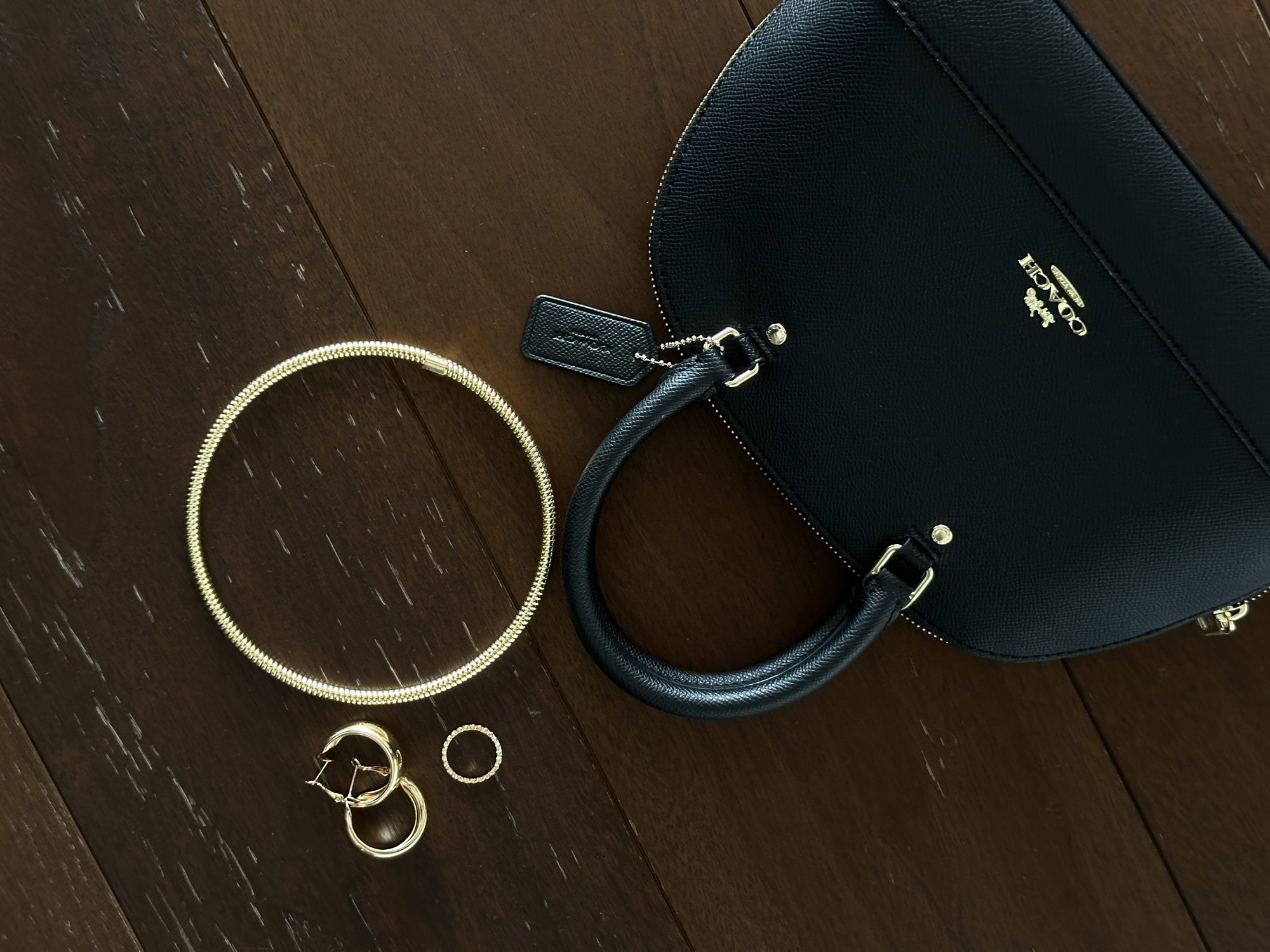 Coach Sierra Satchel Black [крафтова коробка] - 5