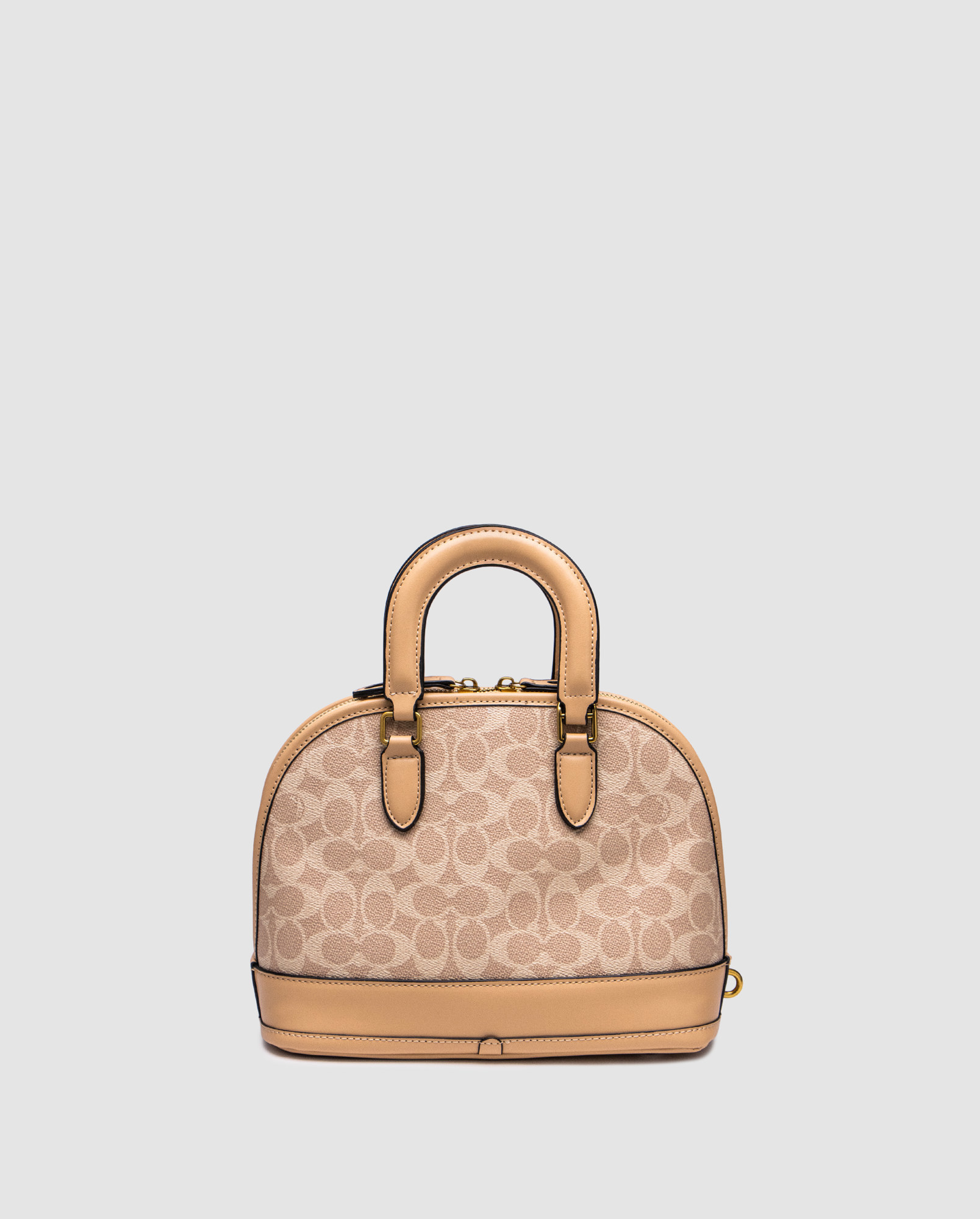 Coach Sierra Satchel In Signature Canvas Beige - 2