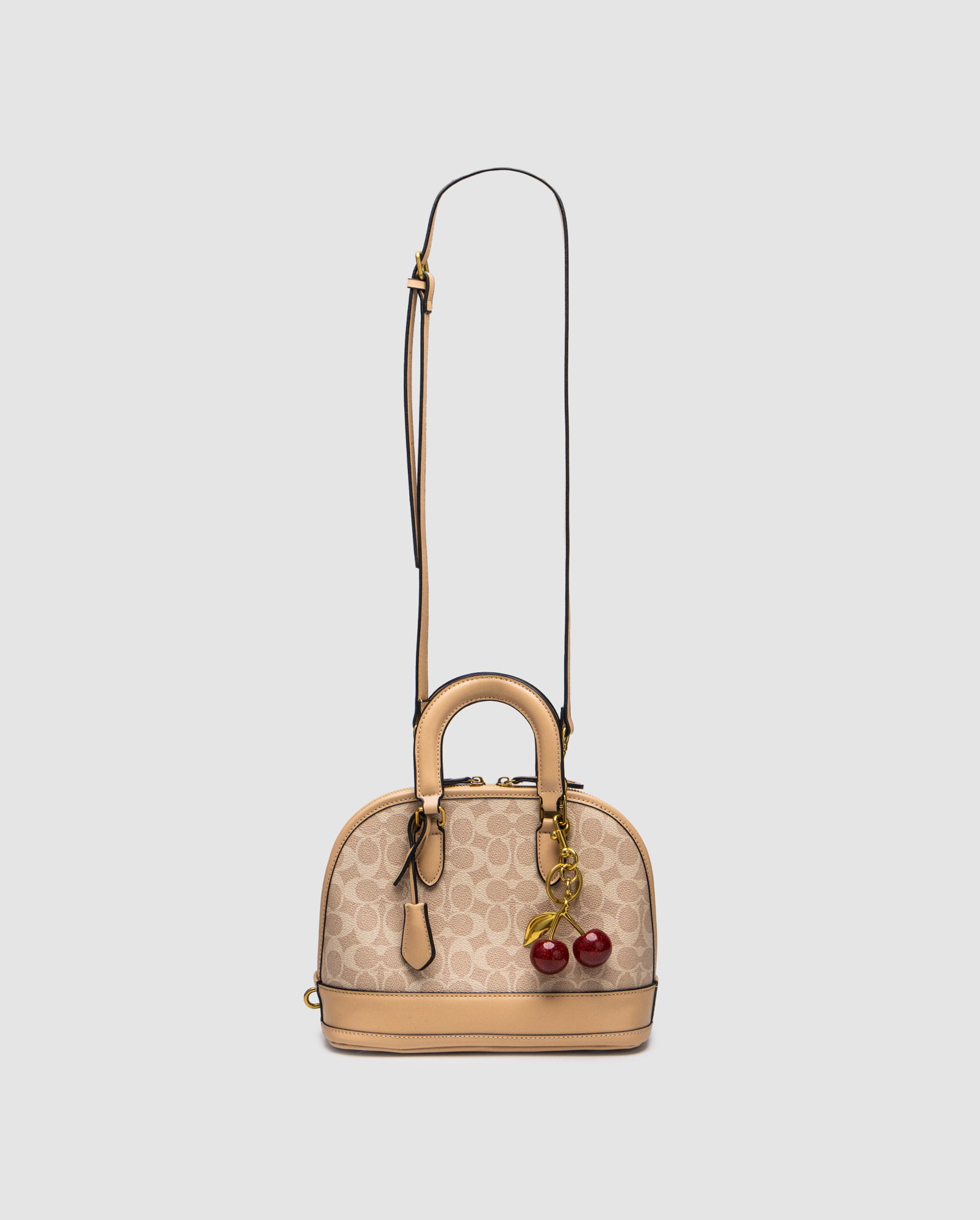 Coach Sierra Satchel In Signature Canvas Beige - 3