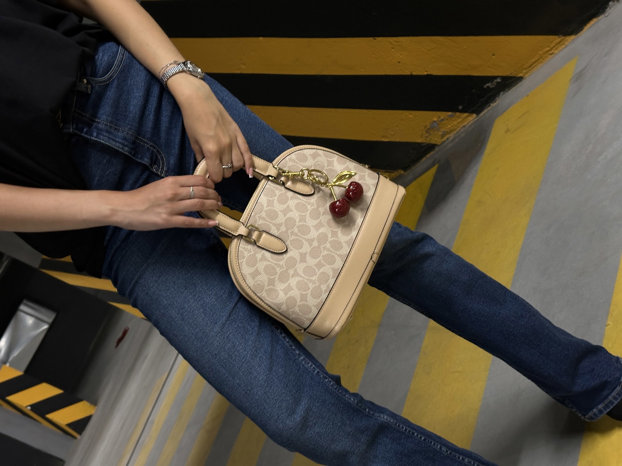 Coach Sierra Satchel In Signature Canvas Beige - 7