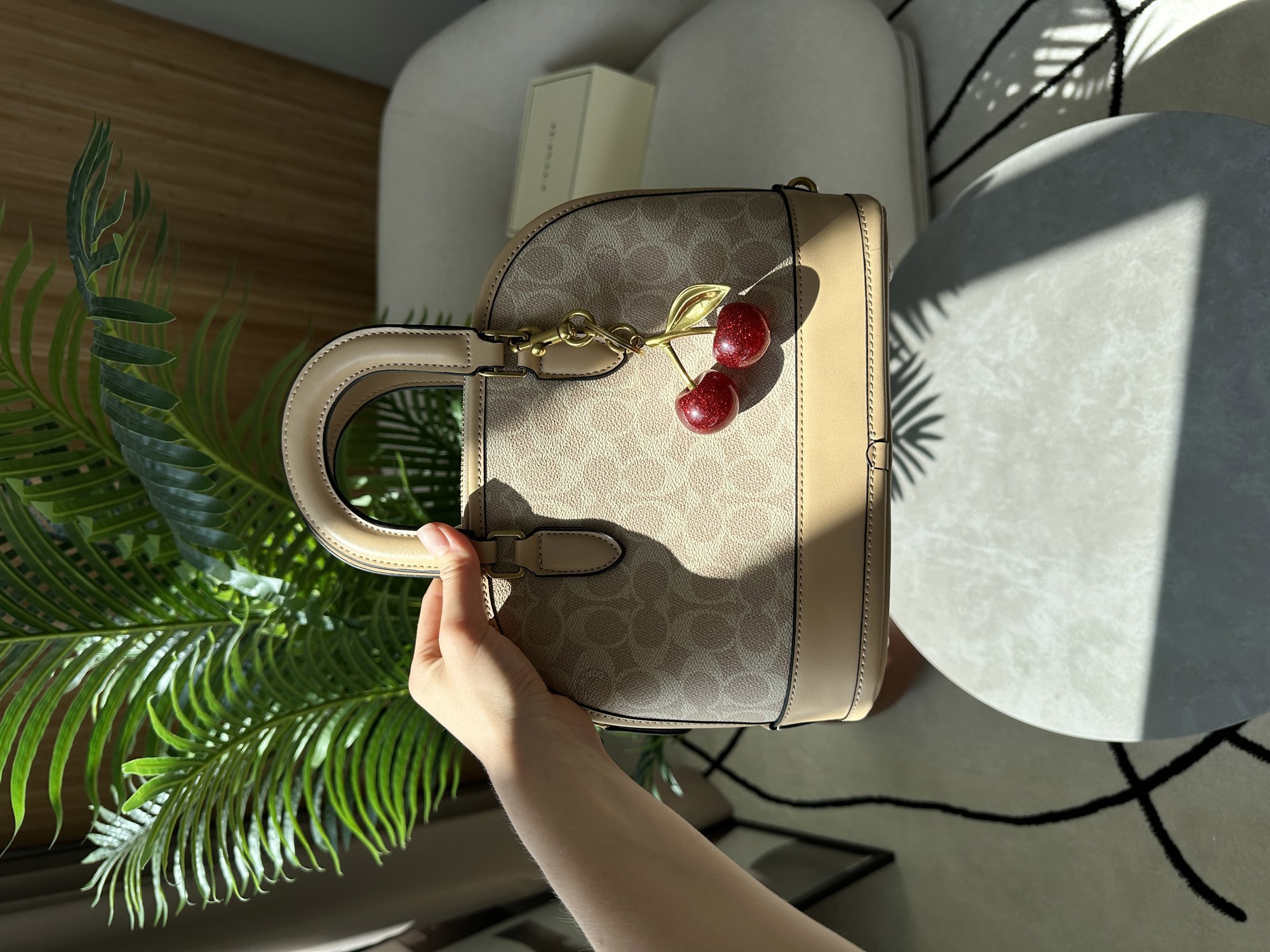 Coach Sierra Satchel In Signature Canvas Beige - 15