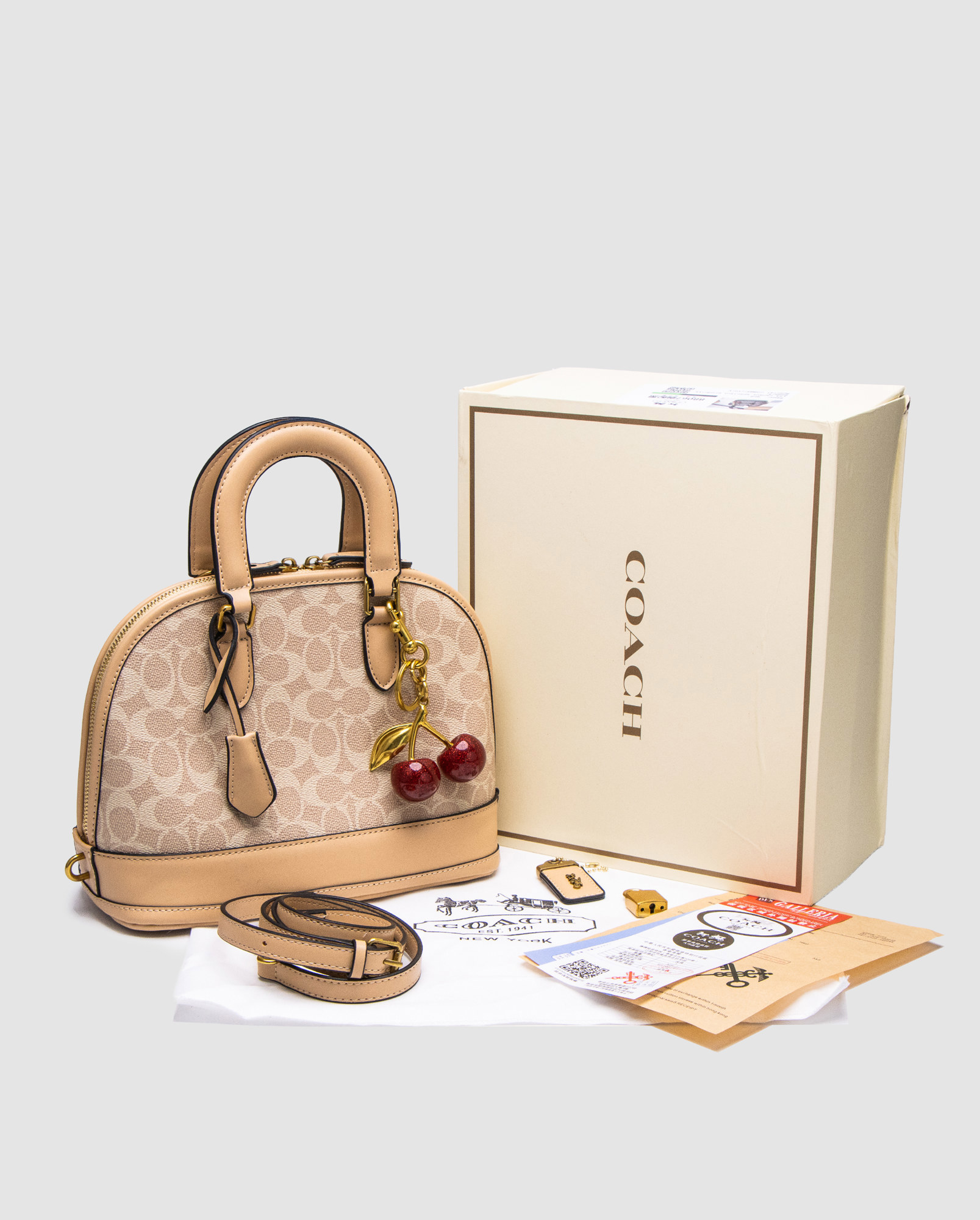 Coach Sierra Satchel In Signature Canvas Beige - 6