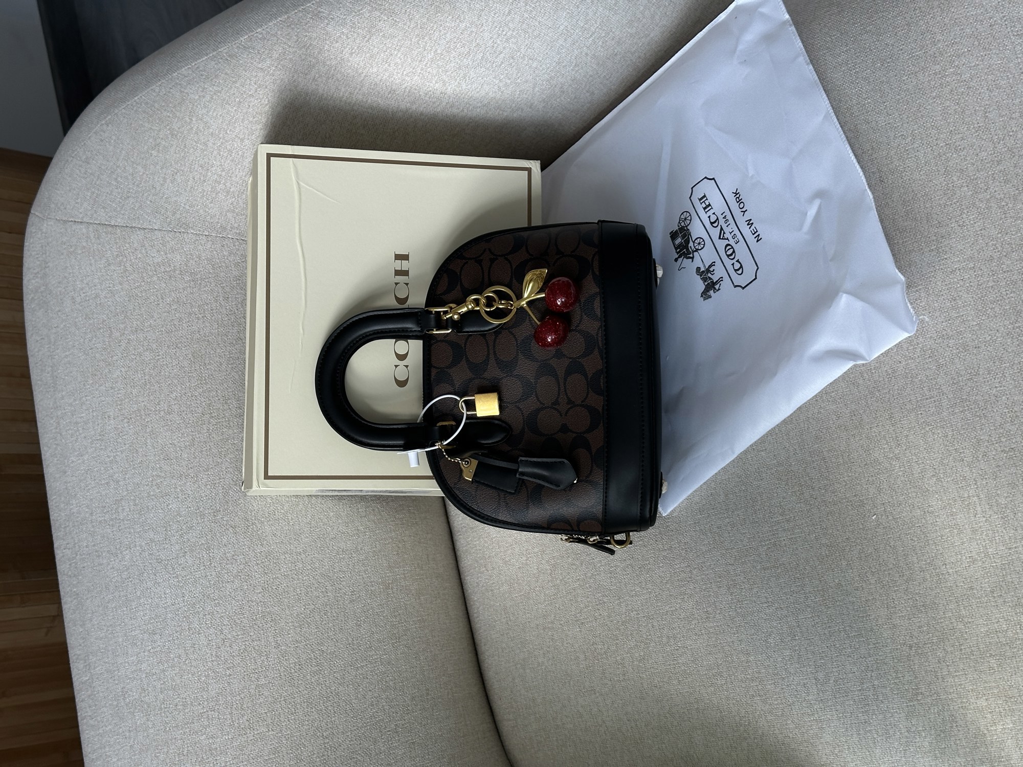 Coach Sierra Satchel In Signature Canvas Brown - 12